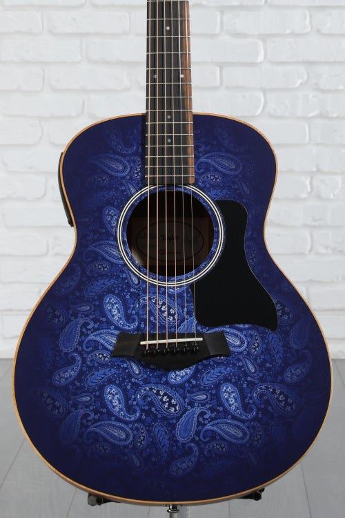 Taylor GS Mini-e Special Edition Acoustic-electric Guitar - Moonrise Blue Paisley