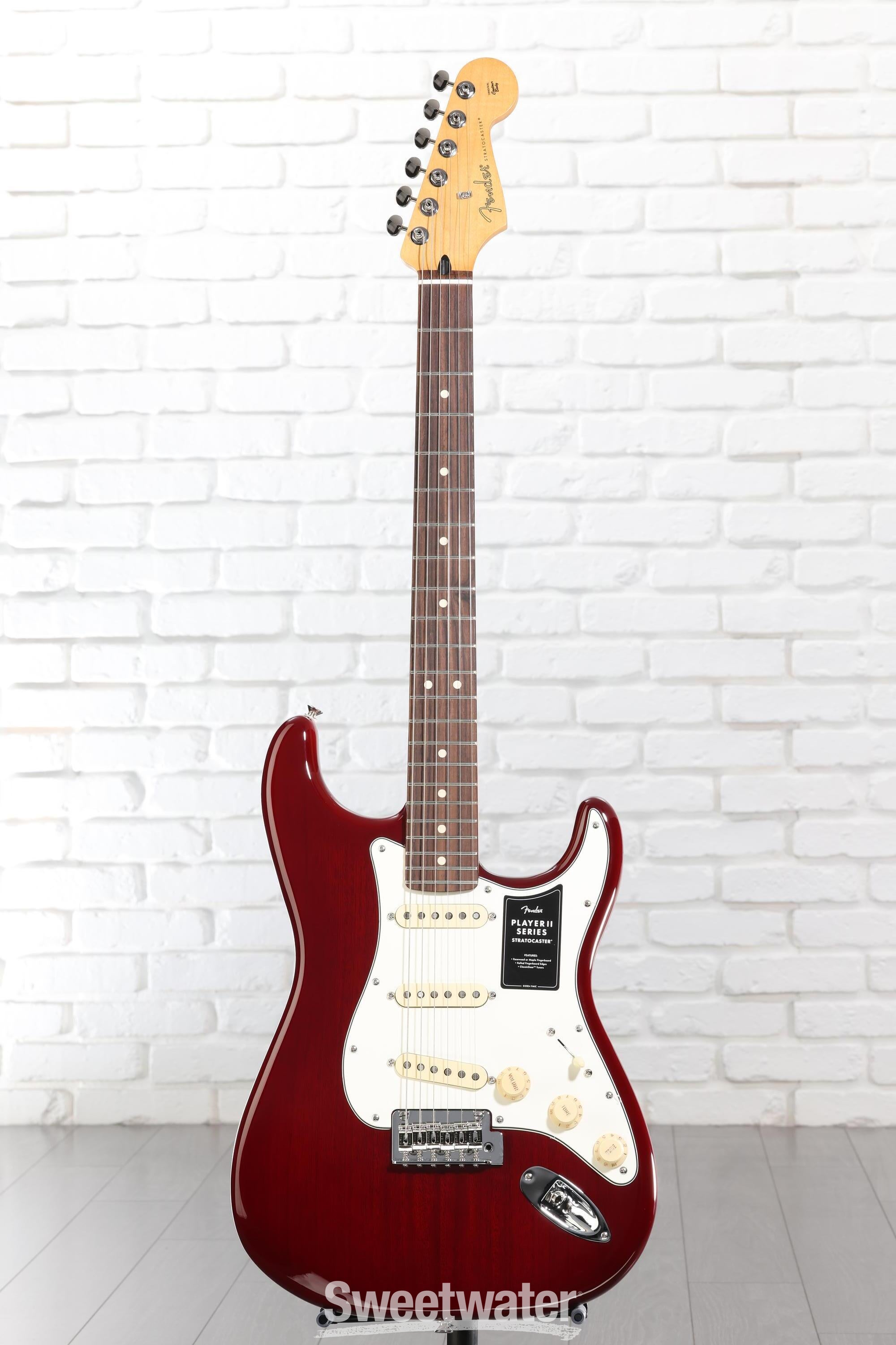 Fender Player II Stratocaster Electric Guitar - Transparent Cherry