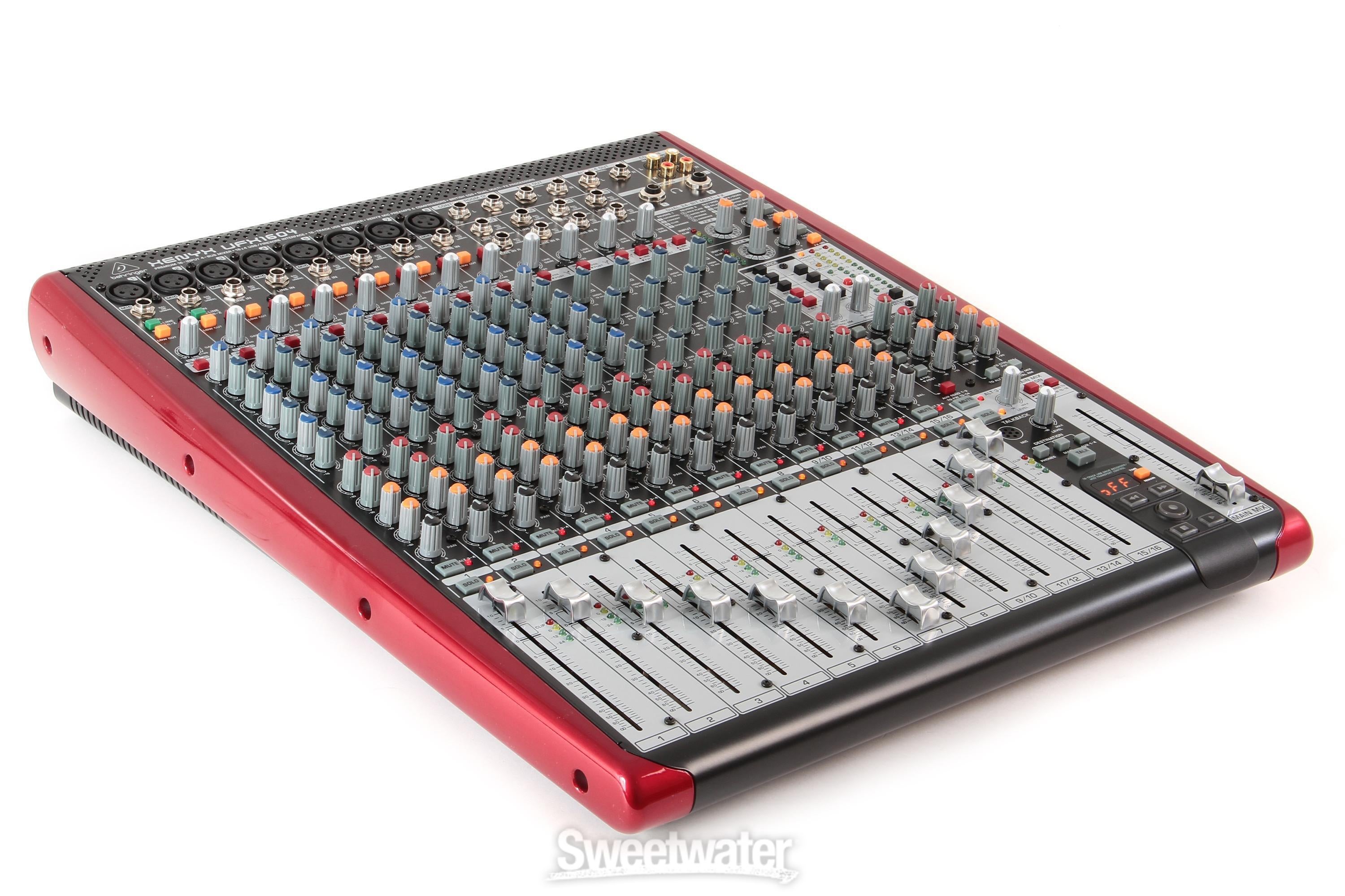 Behringer Xenyx UFX1604 Mixer and USB Audio Interface with Behringer Xenyx UFX1604 Mixer and USB Audio Interface with
