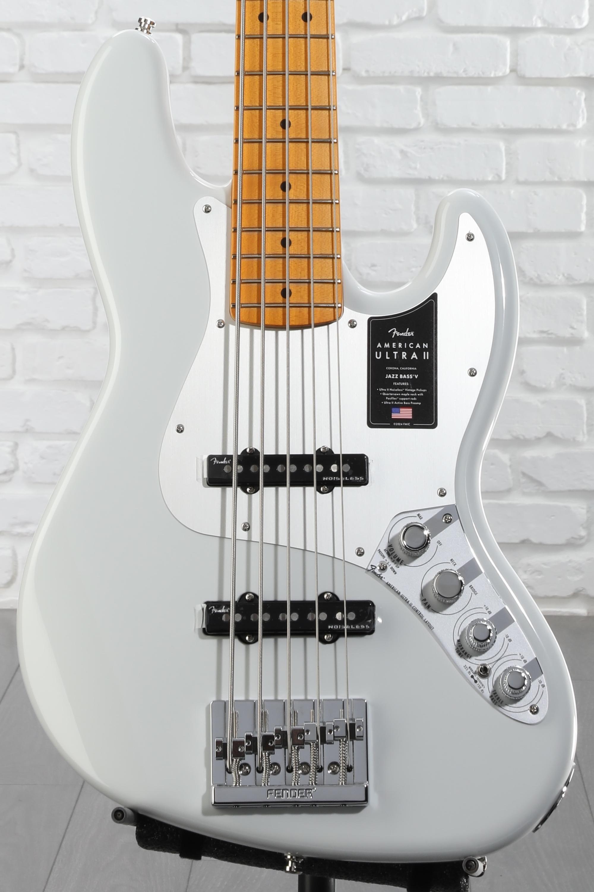 Fender American Ultra II Jazz Bass V - Avalanche, Maple