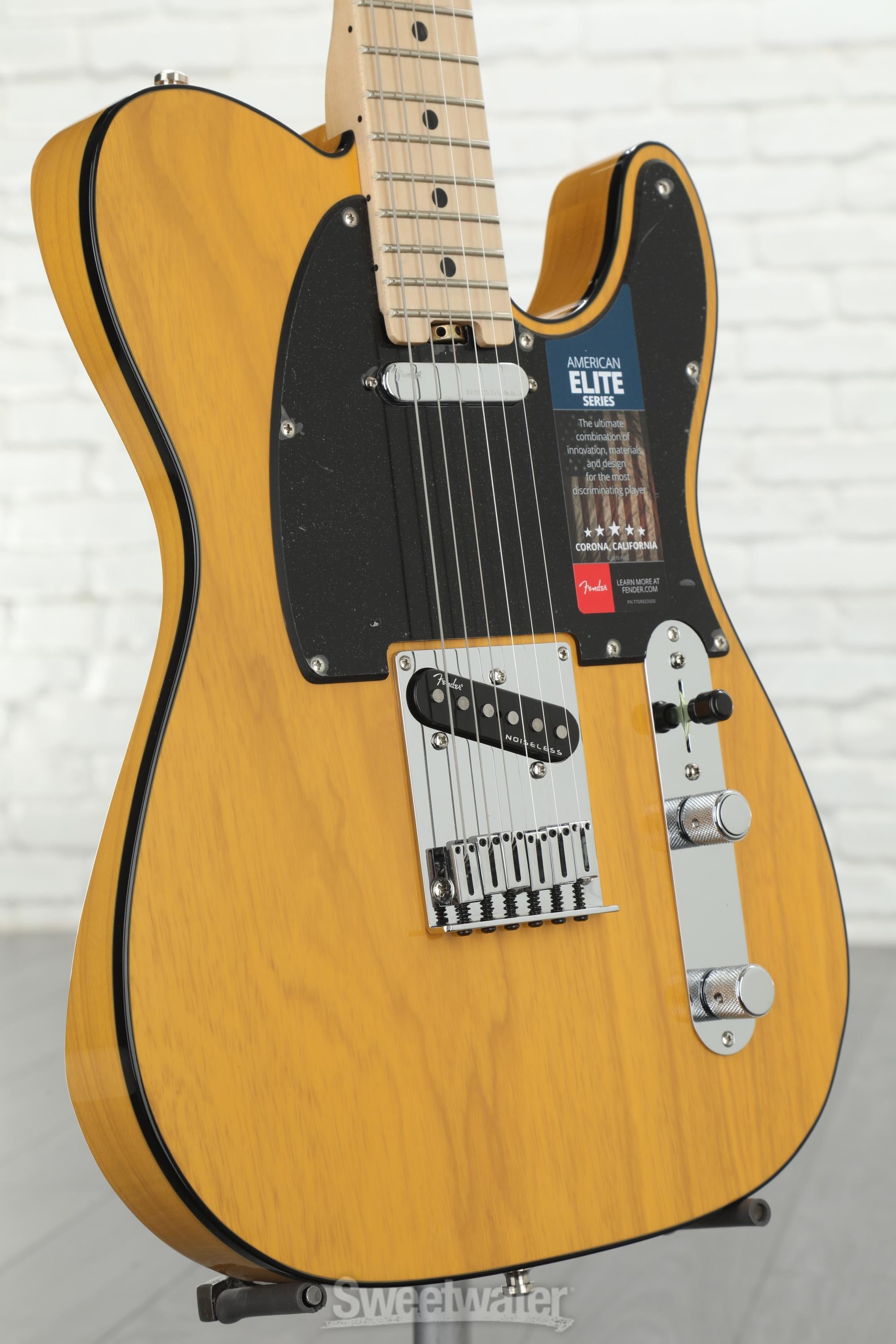 Fender American Elite Telecaster - Butterscotch Blonde w/ Maple Fingerboard  | Sweetwater