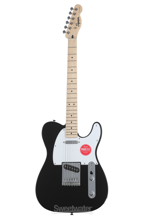 Squier Sonic Telecaster Electric Guitar - Black | Sweetwater Squier Sonic Telecaster Electric Guitar - Black | Sweetwater