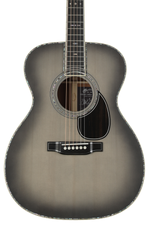 Photo of Martin OM-45 John Mayer Platinum Anniversary Acoustic Guitar - Platinum Gray Burst Top with Platinum Gray Toner Back & Sides