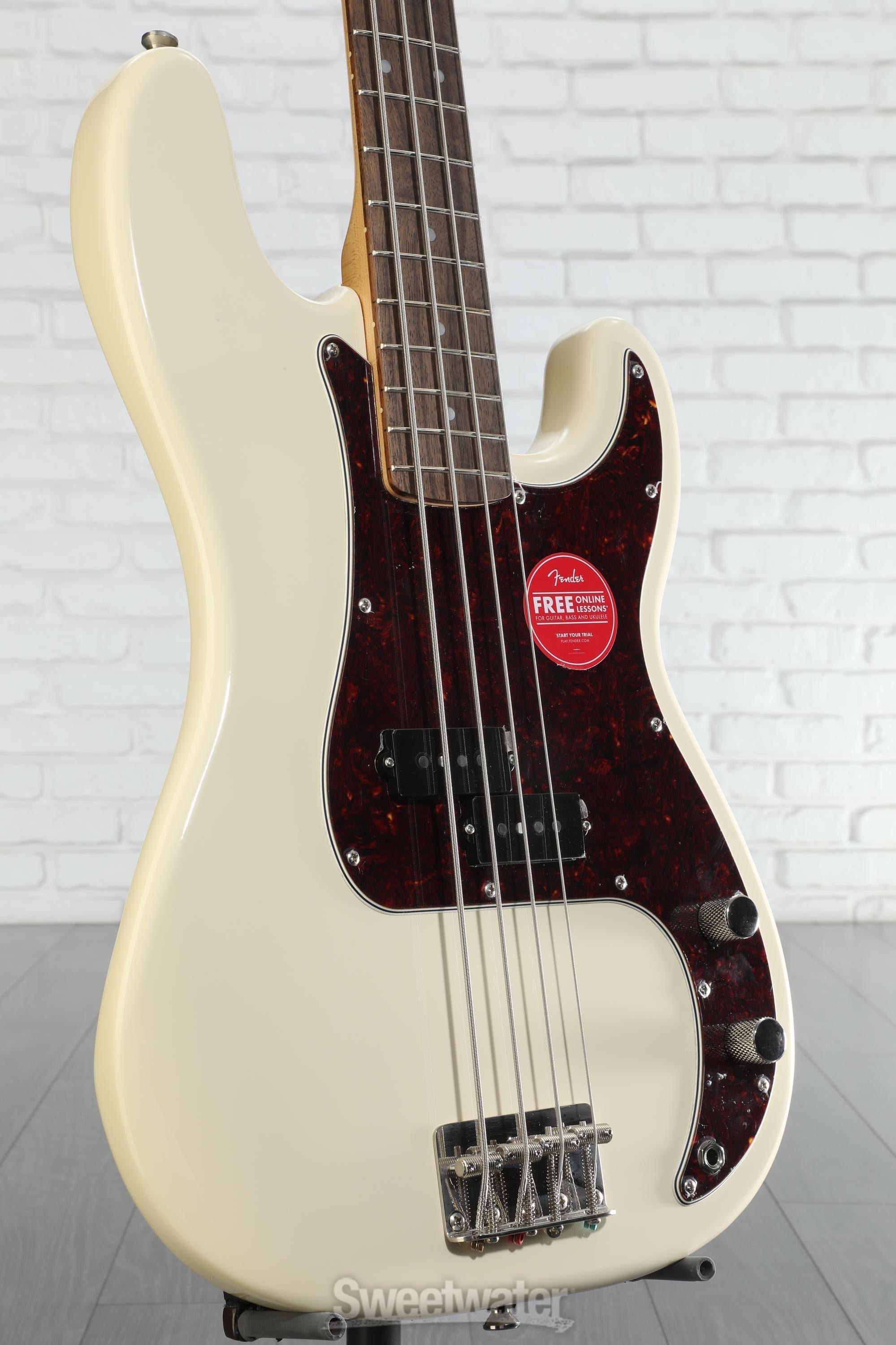 ベース Squier classic vibe precision bass White Squier Classic Vibe '60s Precision Bass - Olympic White