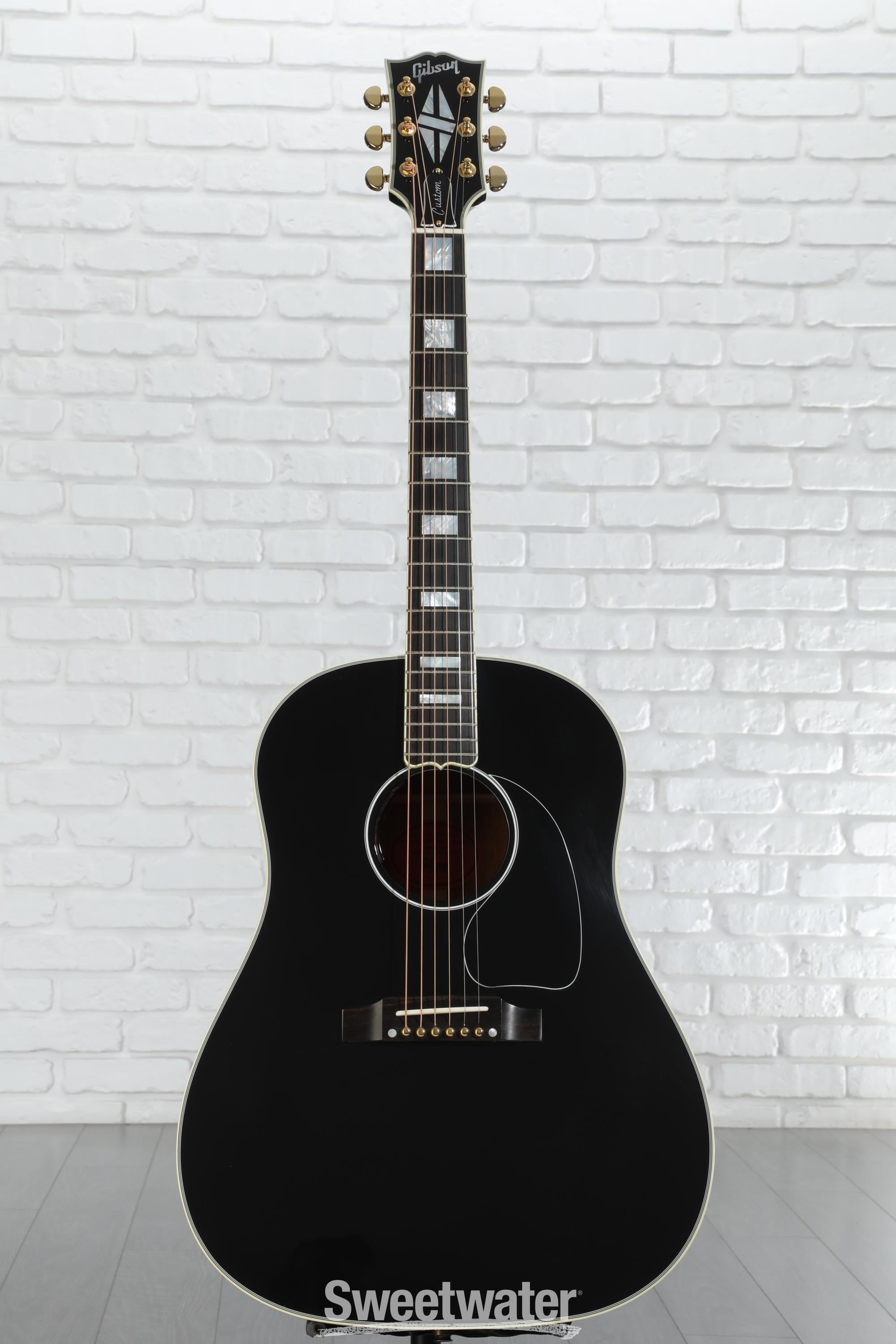 ks！Gibson J-45 customshop ADJ J-45 Custom, Ebony | Gibson