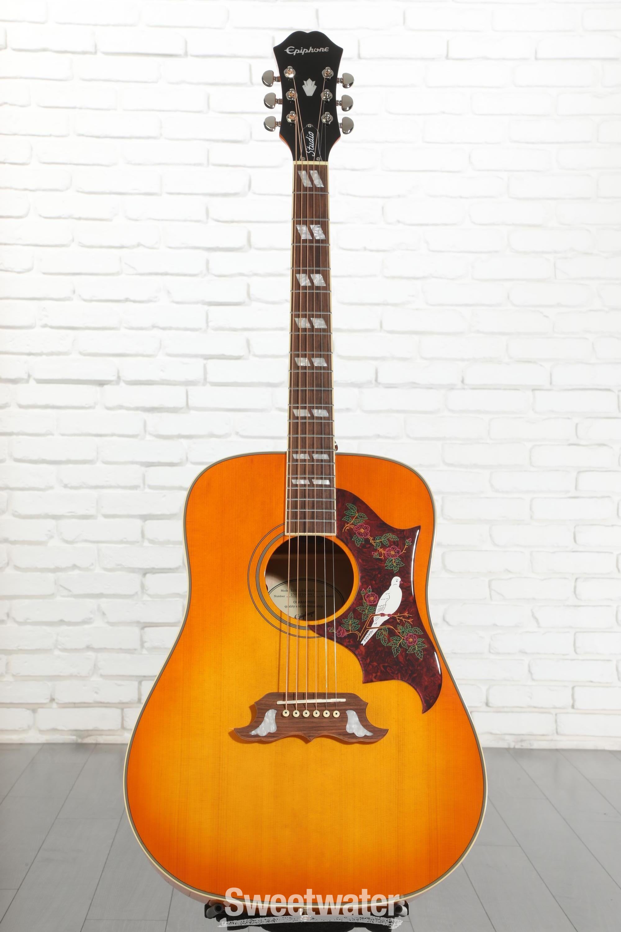 Epiphone Dove Studio Acoustic-electric Guitar - Violin Burst