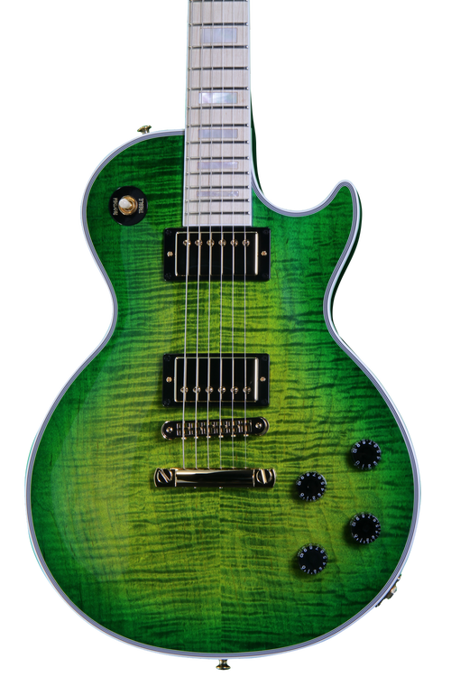 Gibson Custom Les Paul Custom Figured - Iguana Burst | Sweetwater