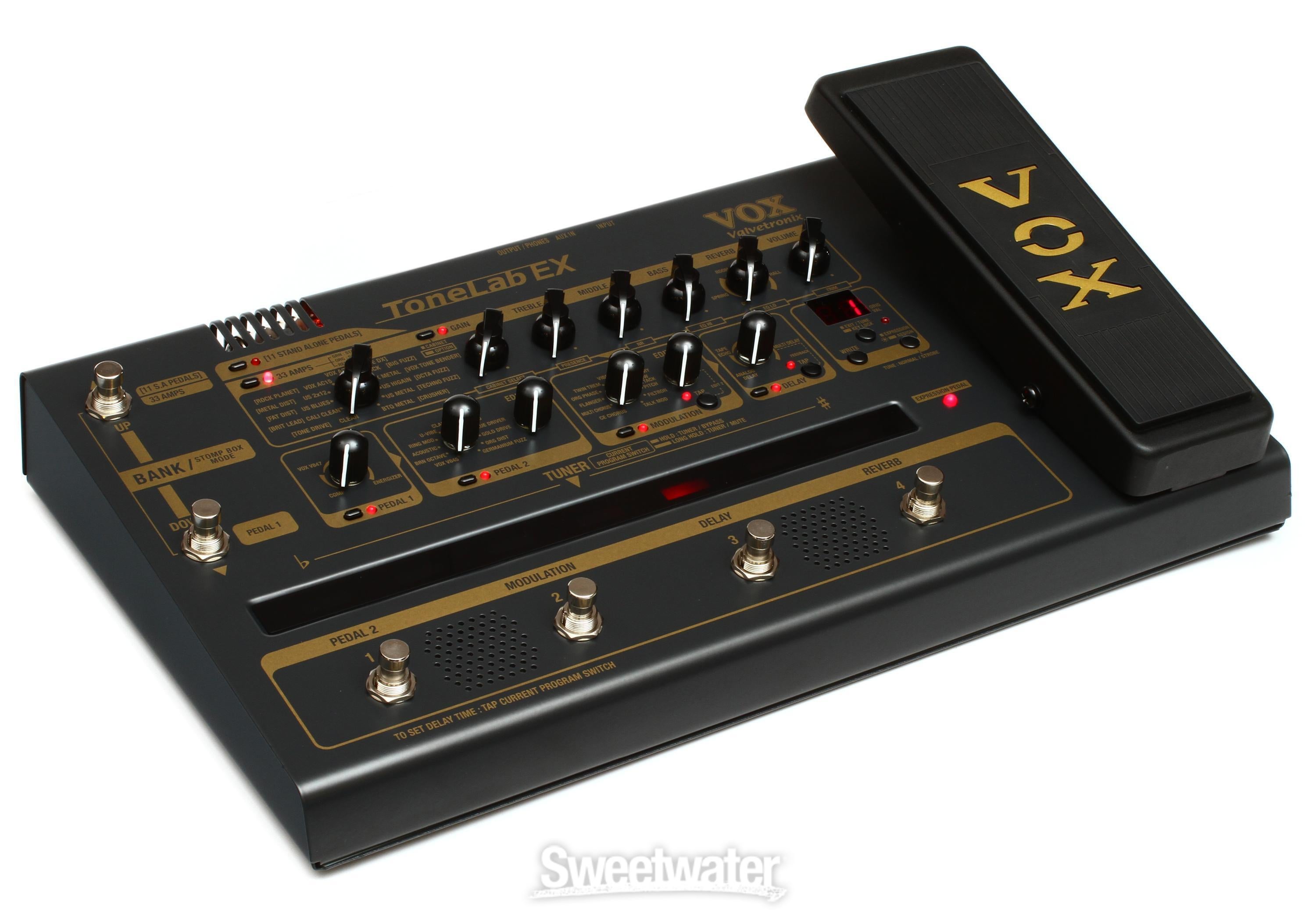 Vox ToneLab EX Multi-FX Pedalboard Reviews | Sweetwater