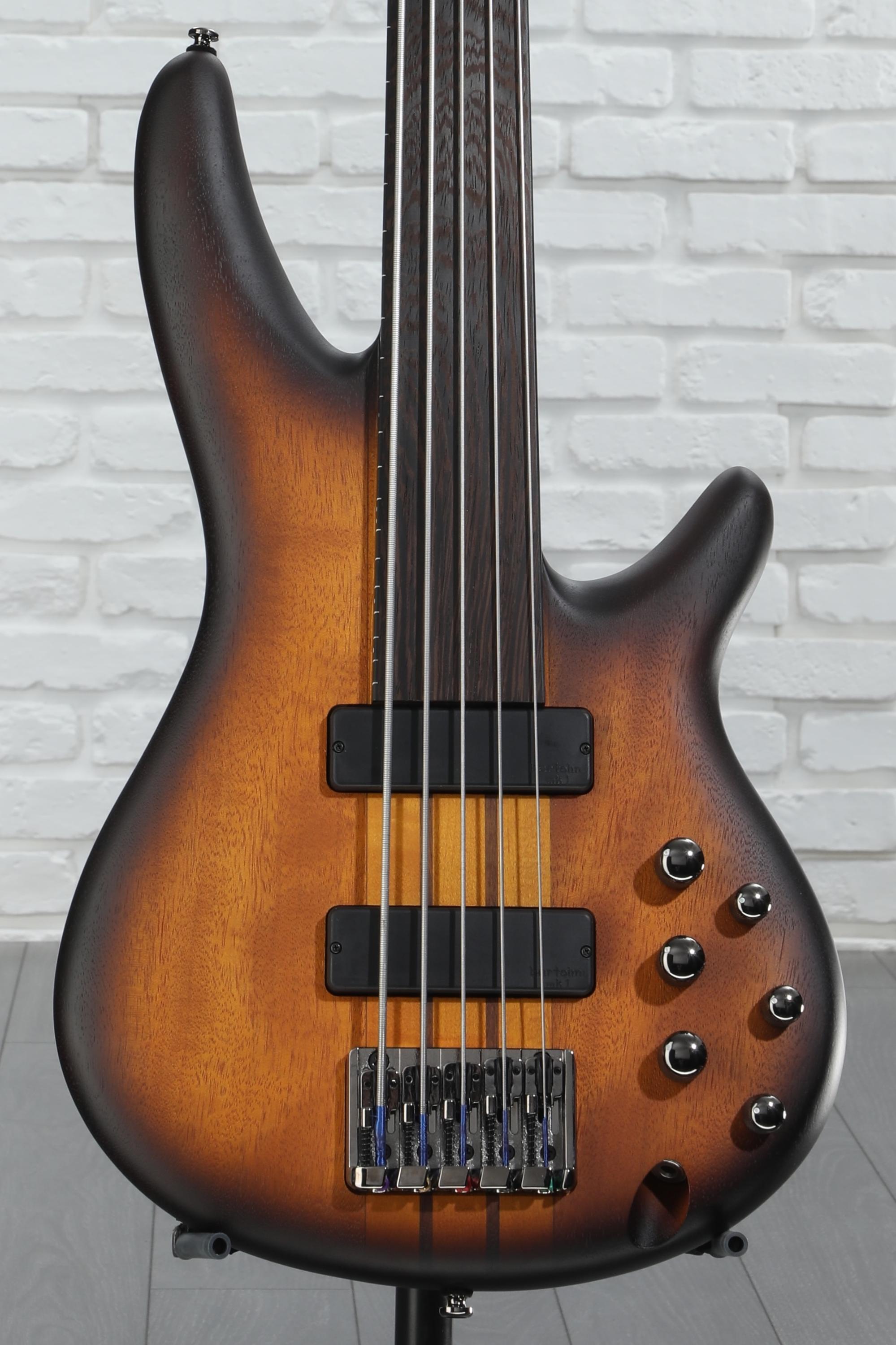 Ibanez Bass Workshop SRF705 Fretless Bass Guitar - Brown