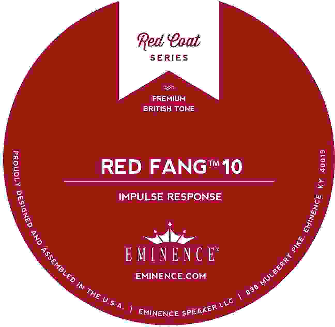 Eminence Red Fang 10 Speaker Impulse Response
