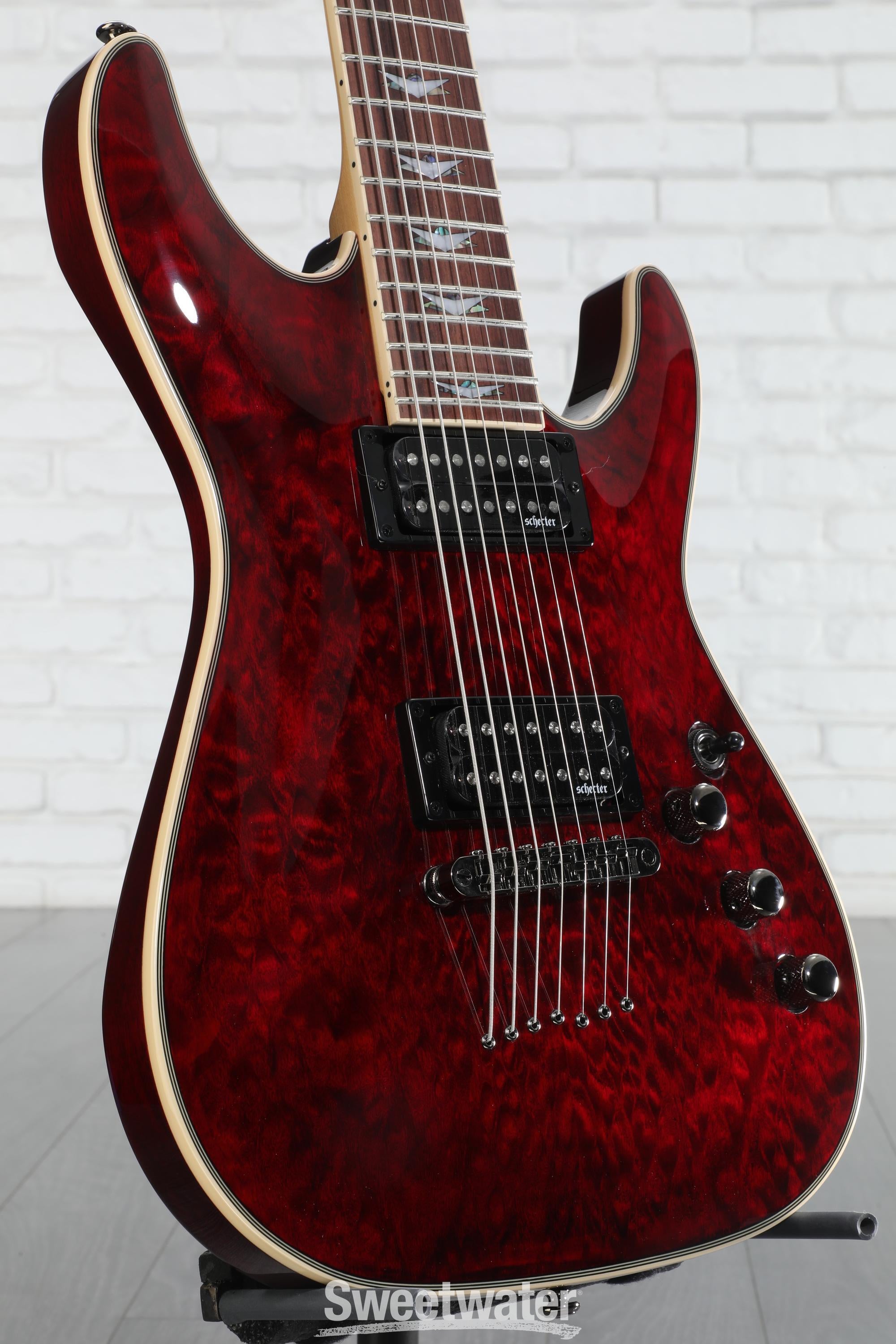 Schecter Omen Extreme-7 Electric Guitar - Black Cherry | Sweetwater