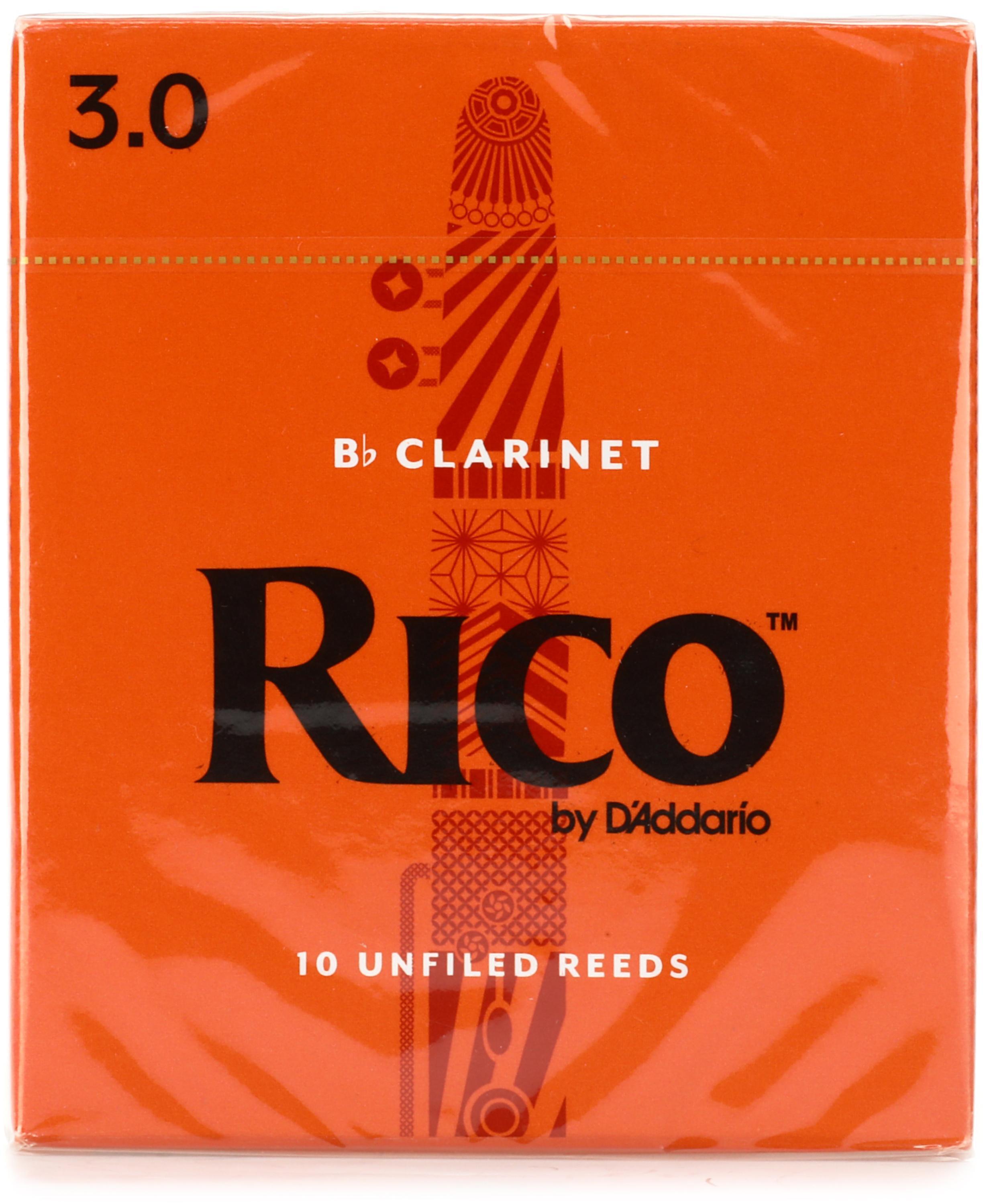 Photo of D'Addario Rico Bb Clarinet Reeds - 3.0 (10-pack)