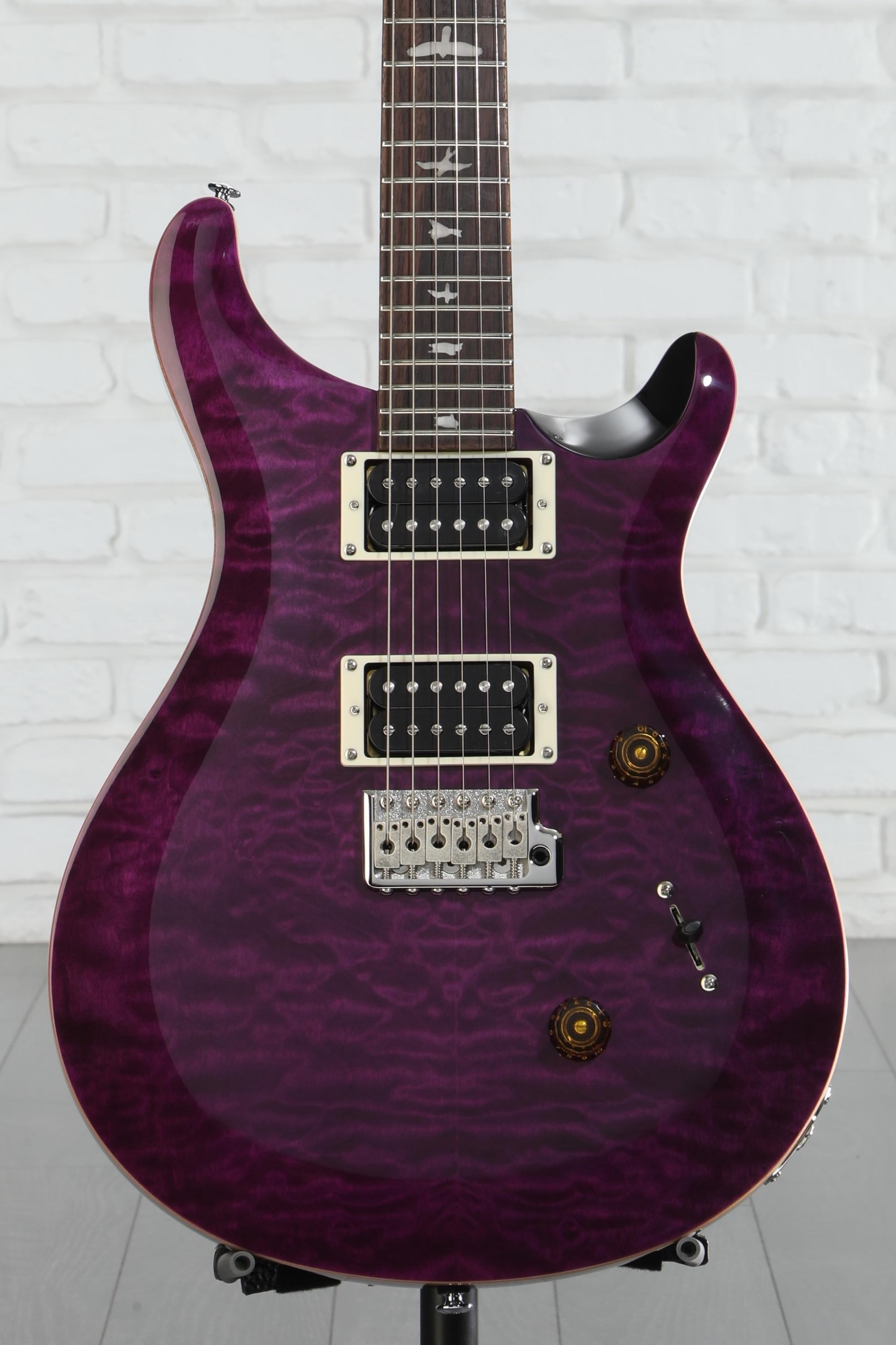 【美品】PRS se custom 24 Beveled Amethyst PRS SE Custom 24 Electric Guitar - Amethyst, Sweetwater