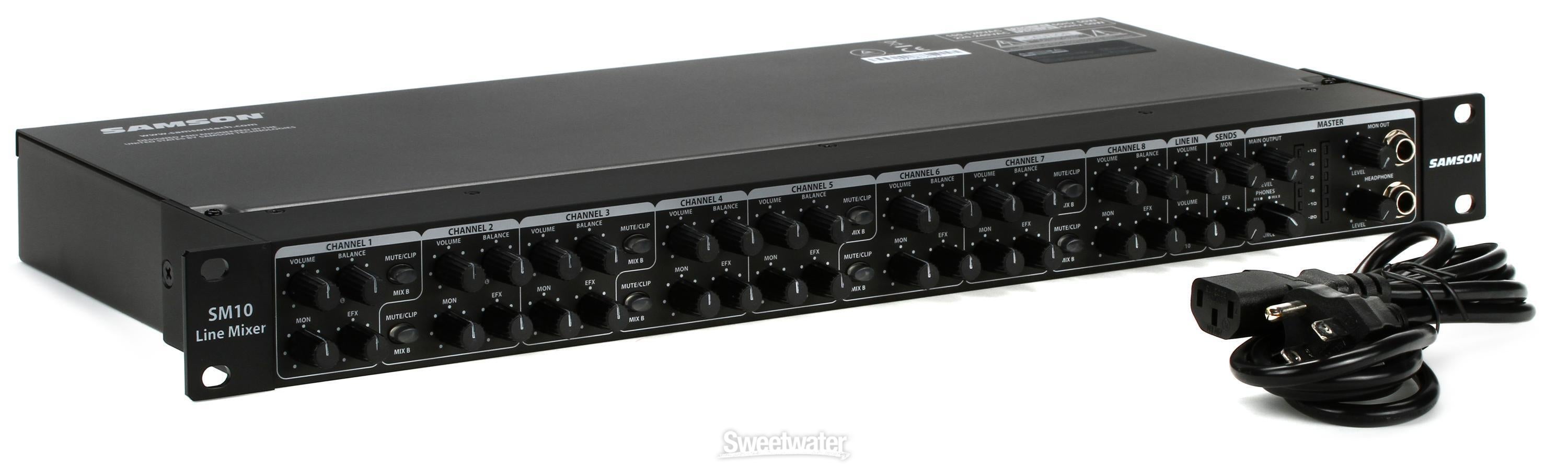 Samson SM10 10-channel Stereo Line Mixer