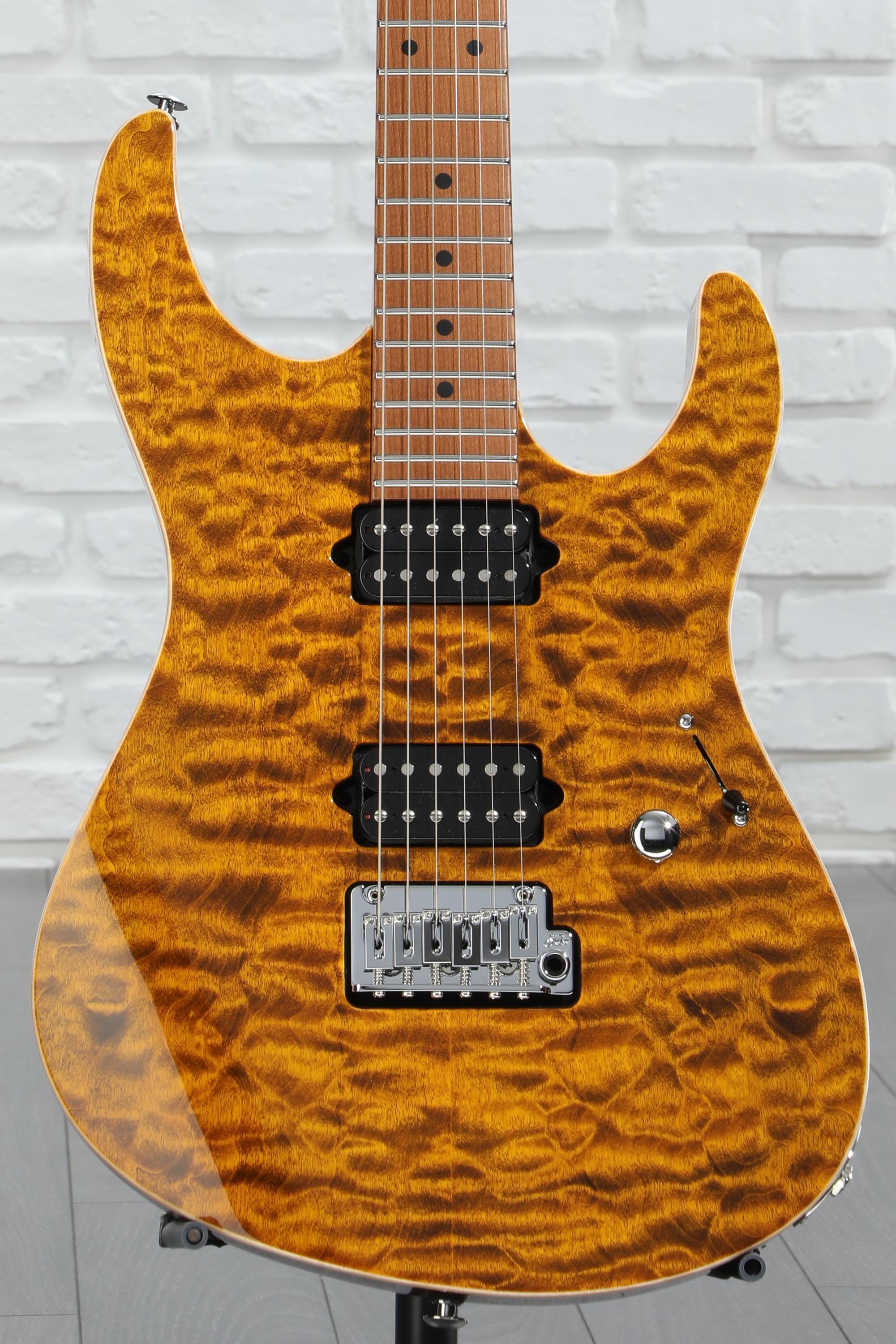 ギター suhr modern custom Suhr Modern Custom Electric Guitar - Magenta Pink Stain