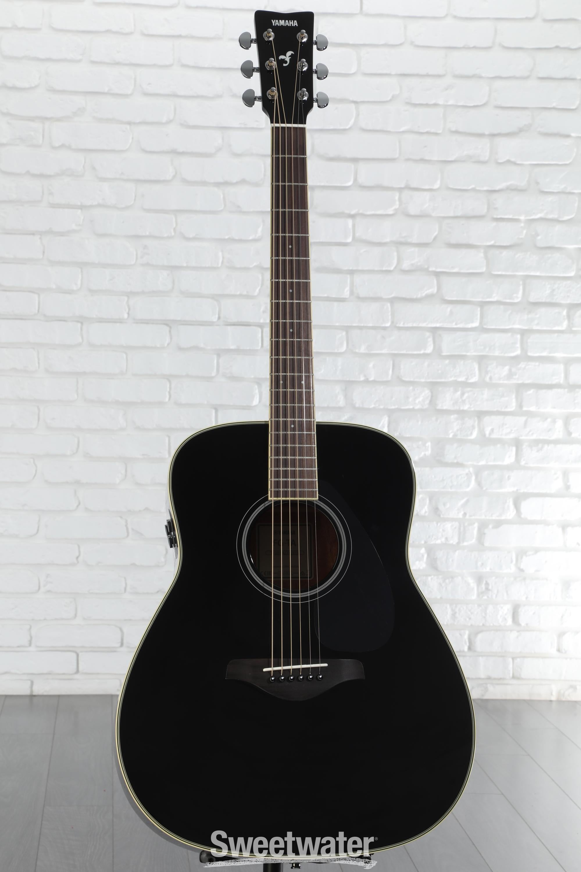 YAMAHA アコースティックギター ブラック Yamaha FG-TA Transacoustic Acoustic Black | The Music Zoo