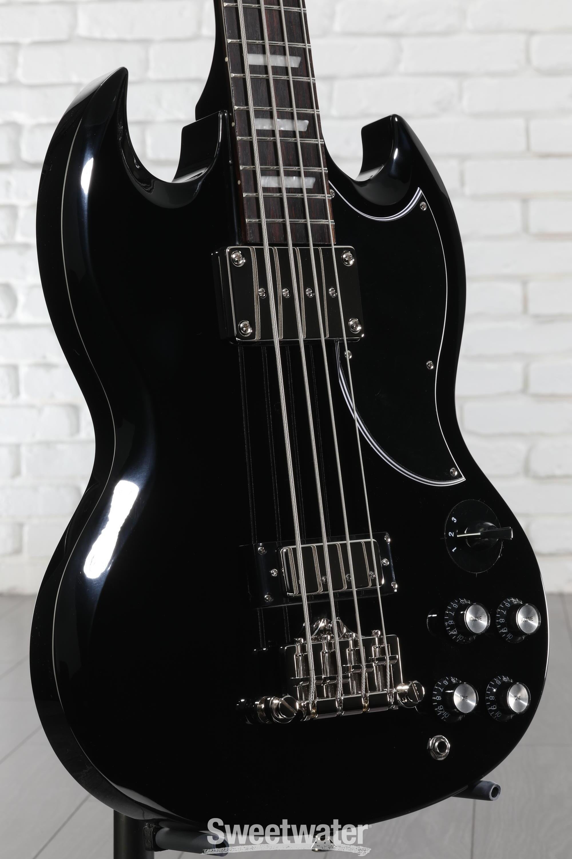 Epiphone EB-3 Bass Guitar - Ebony | Sweetwater