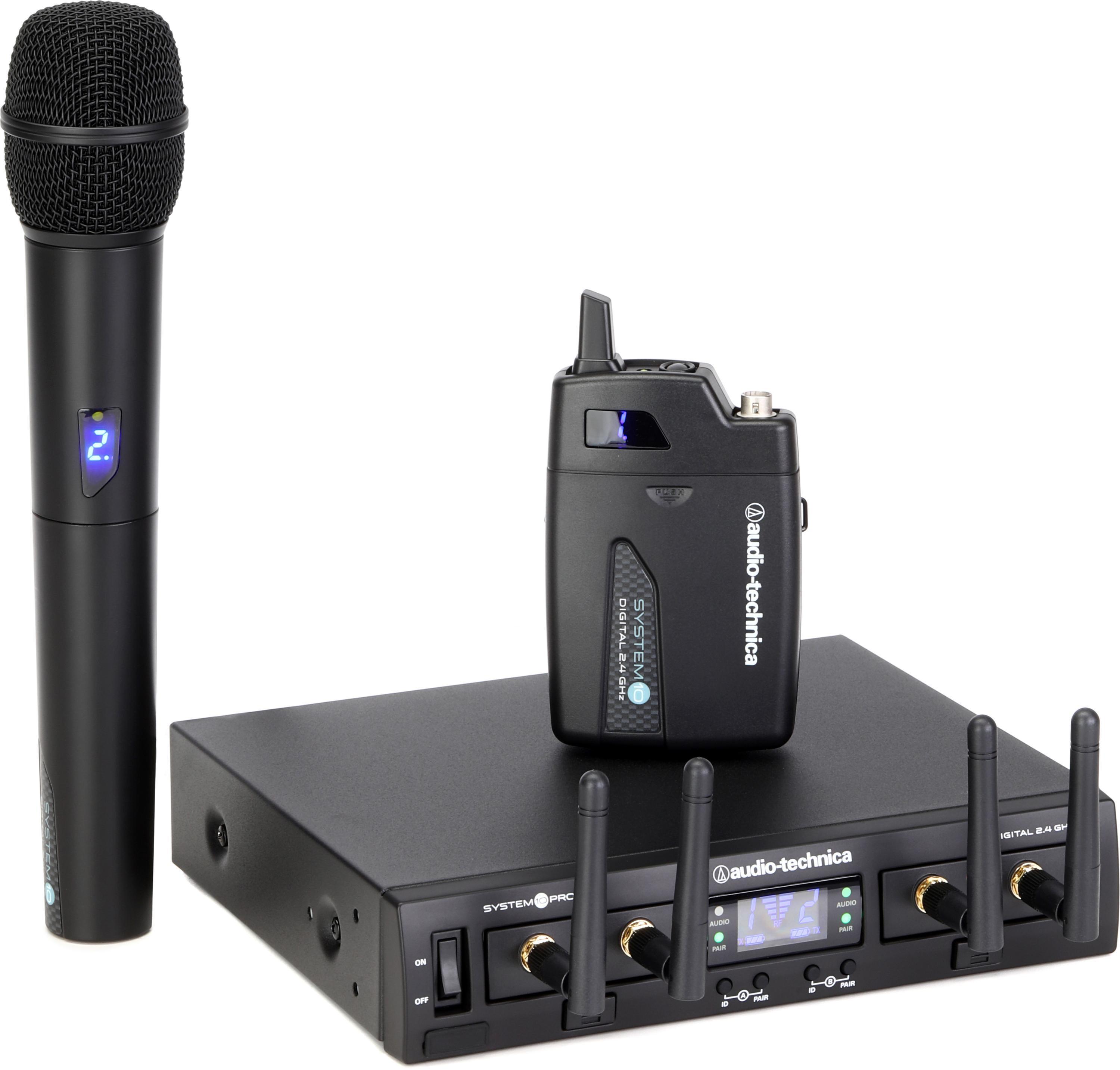 Audio Technica ATW 1312 Combo Wireless Handheld Microphone and