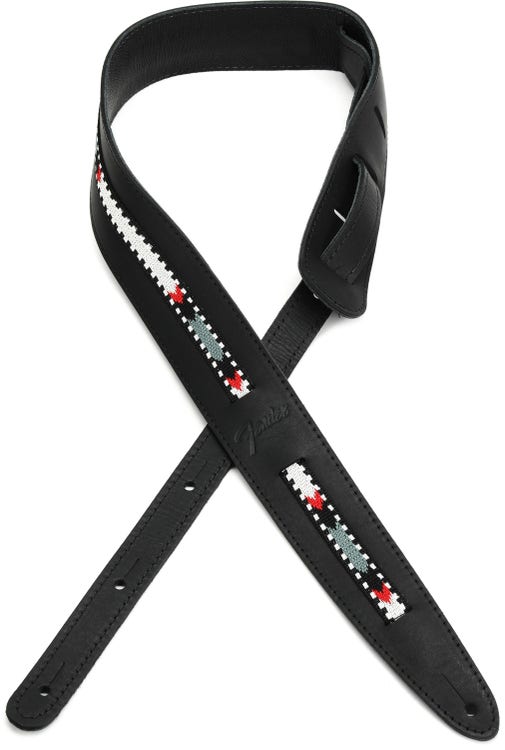 Levy's M17BSS-BLK 2.5 Wide Pull-Up Butter Leather Guitar Strap - Black  Sweetwater Exclusive