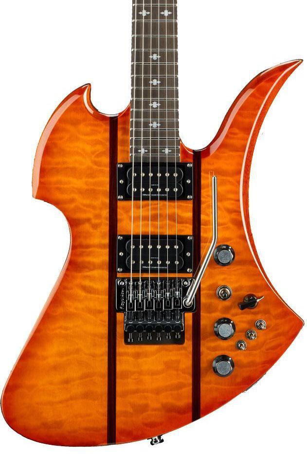 B.C. Rich Mockingbird Legacy ST with Floyd Rose Electric Guitar - Trans  Honey Burst