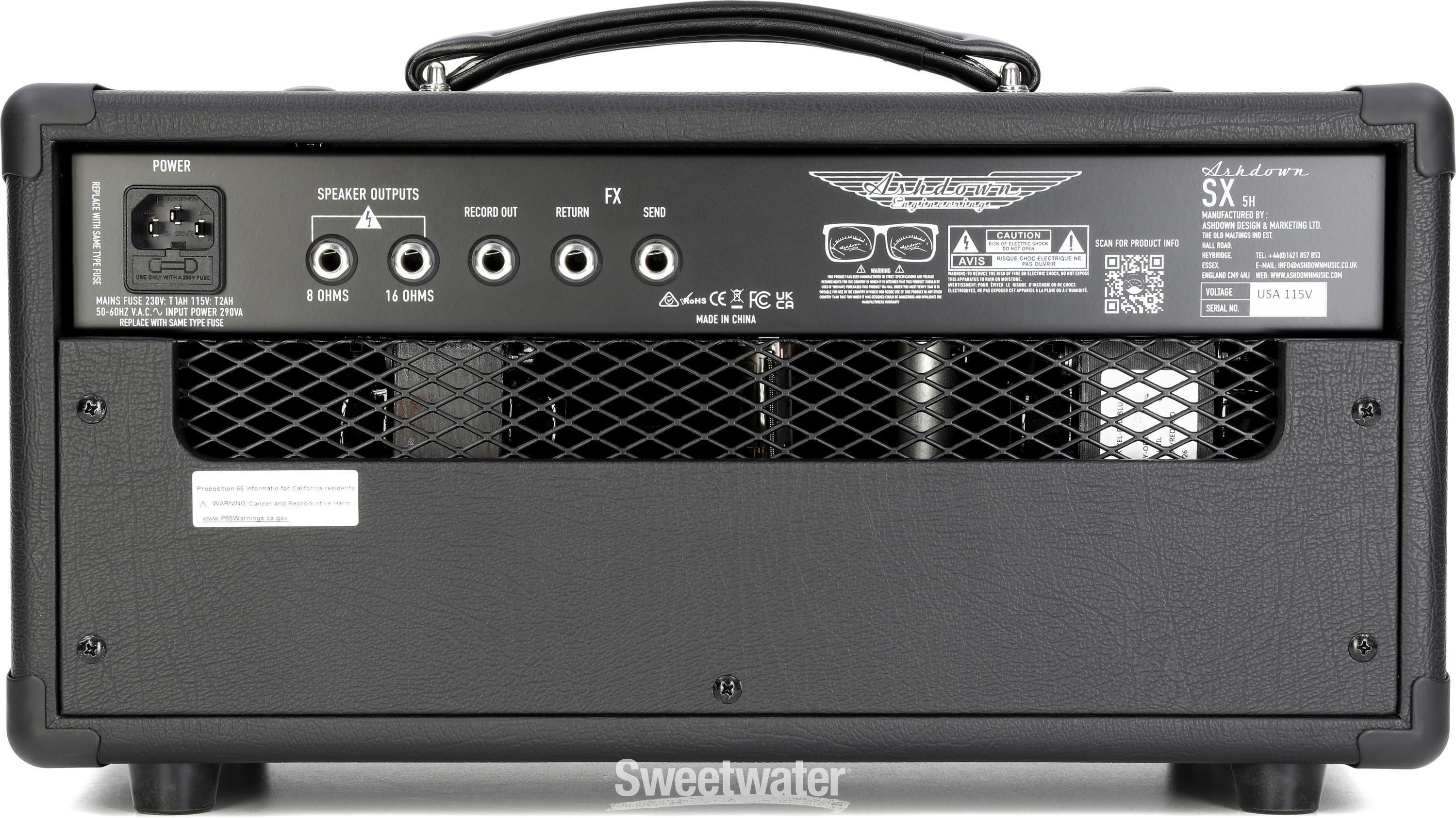 Ashdown SX-5H 5-watt Guitar Tube Amp Head - Black Tolex/Black