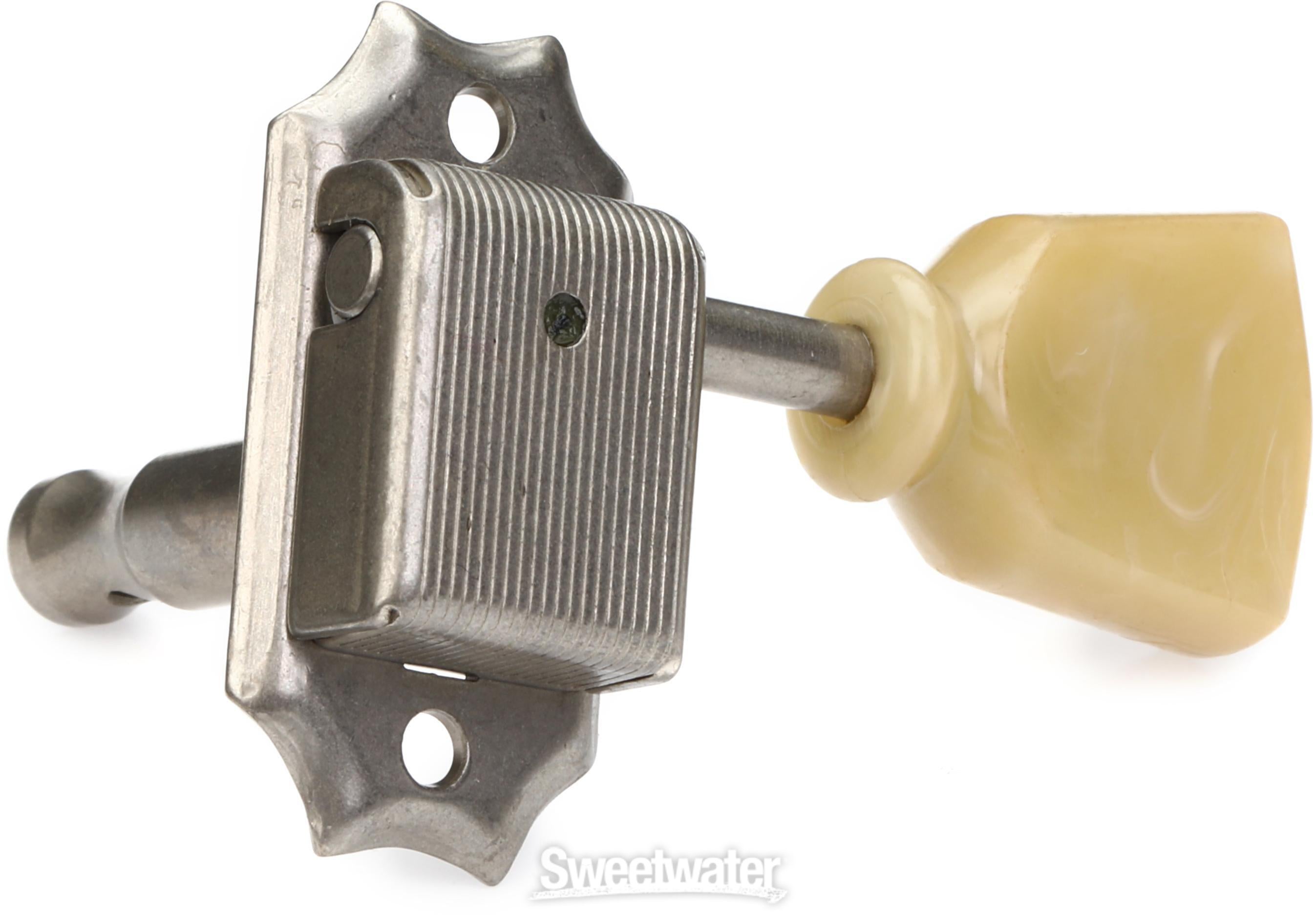 Gotoh SD90-SL Tuners - 3+3 Aged Nickel with Keystone Buttons