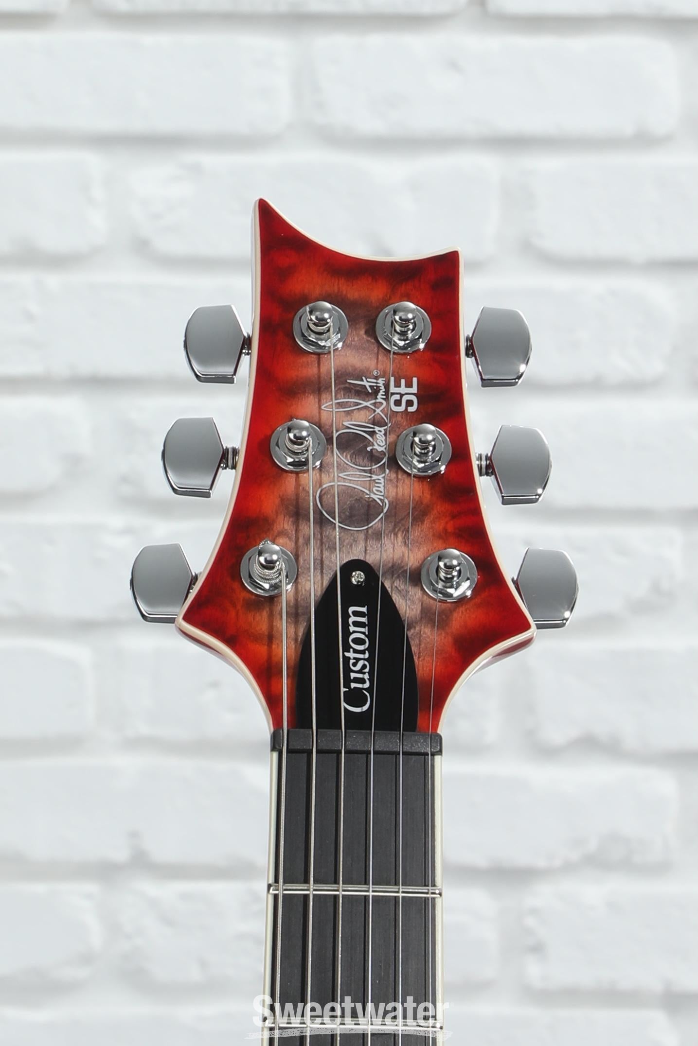 ギター PRS guitar SE custom PRS SE Custom 24-08 Quilt Top Electric Guitar - Faded Blue
