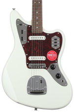 Photo of Squier Classic Vibe '60s Jaguar Electric Guitar - Olympic White, Sweetwater Exclusive