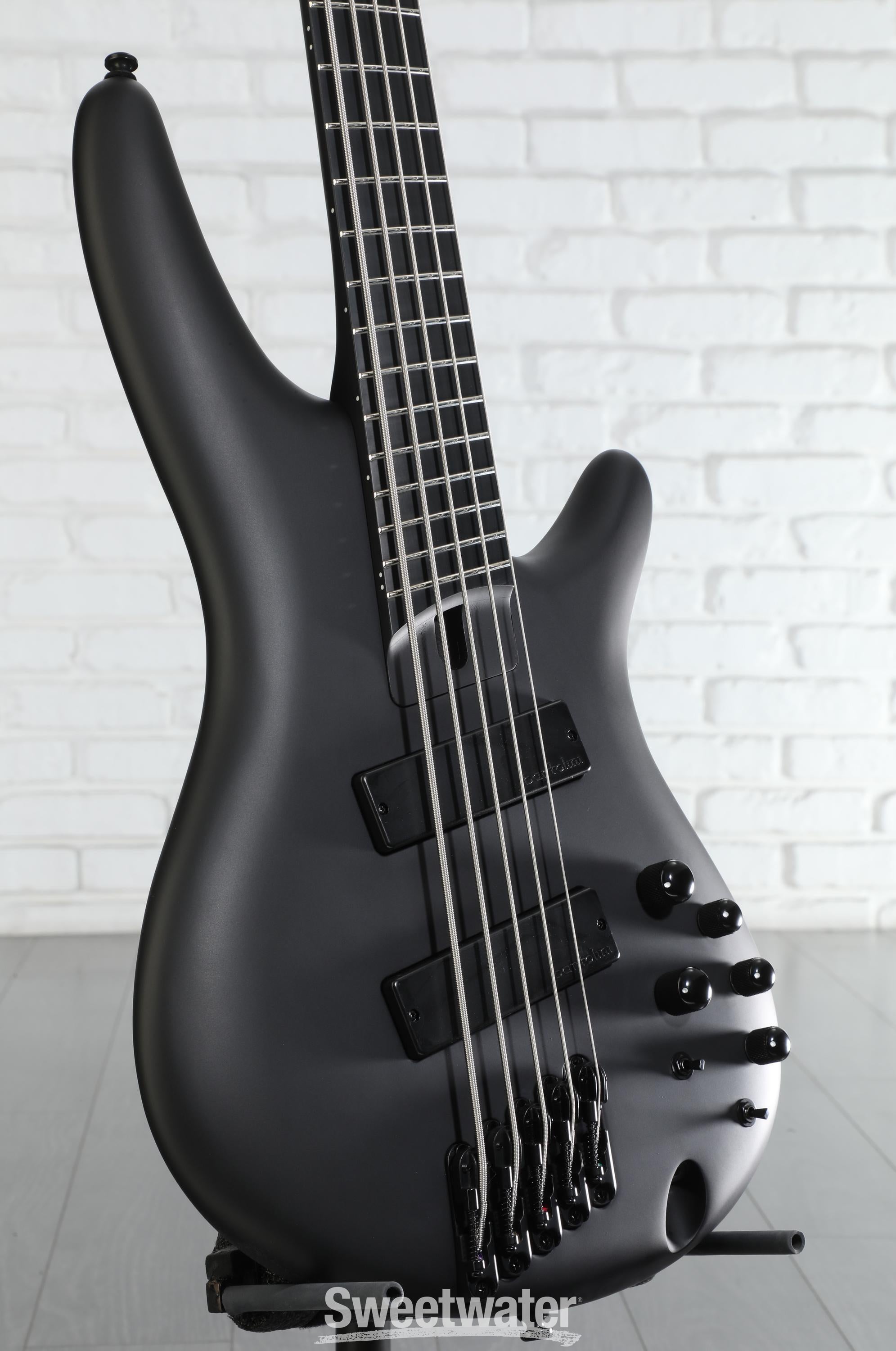 Ibanez Iron Label SRMS625EX - Black Flat | Sweetwater