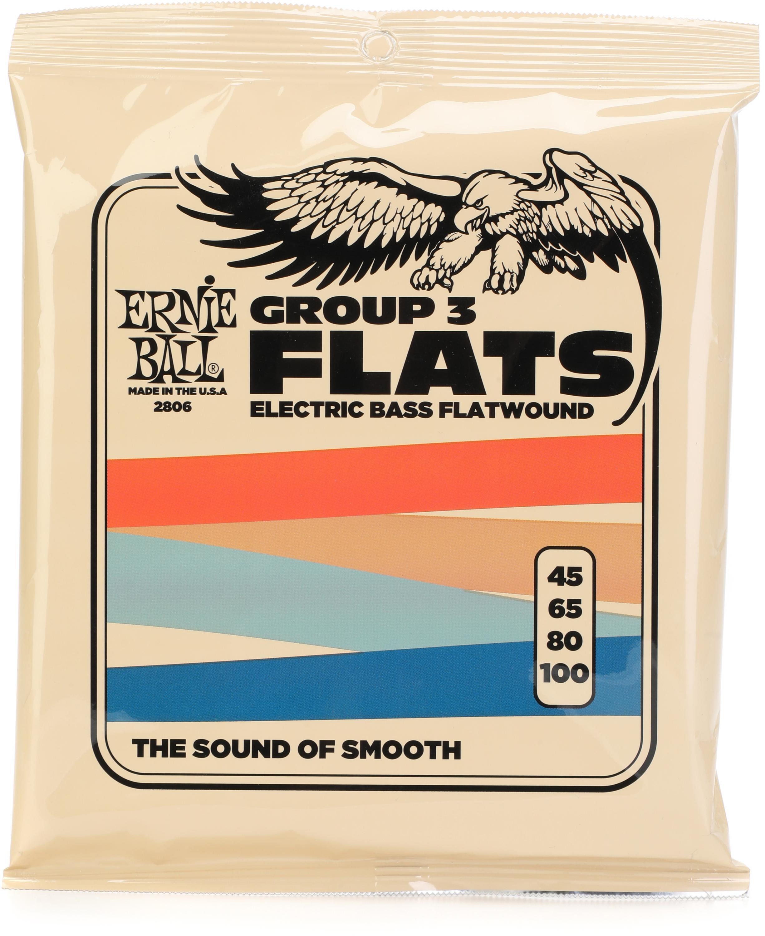 Ernie Ball EB2806 Flatwound Group III Electric Bass Strings