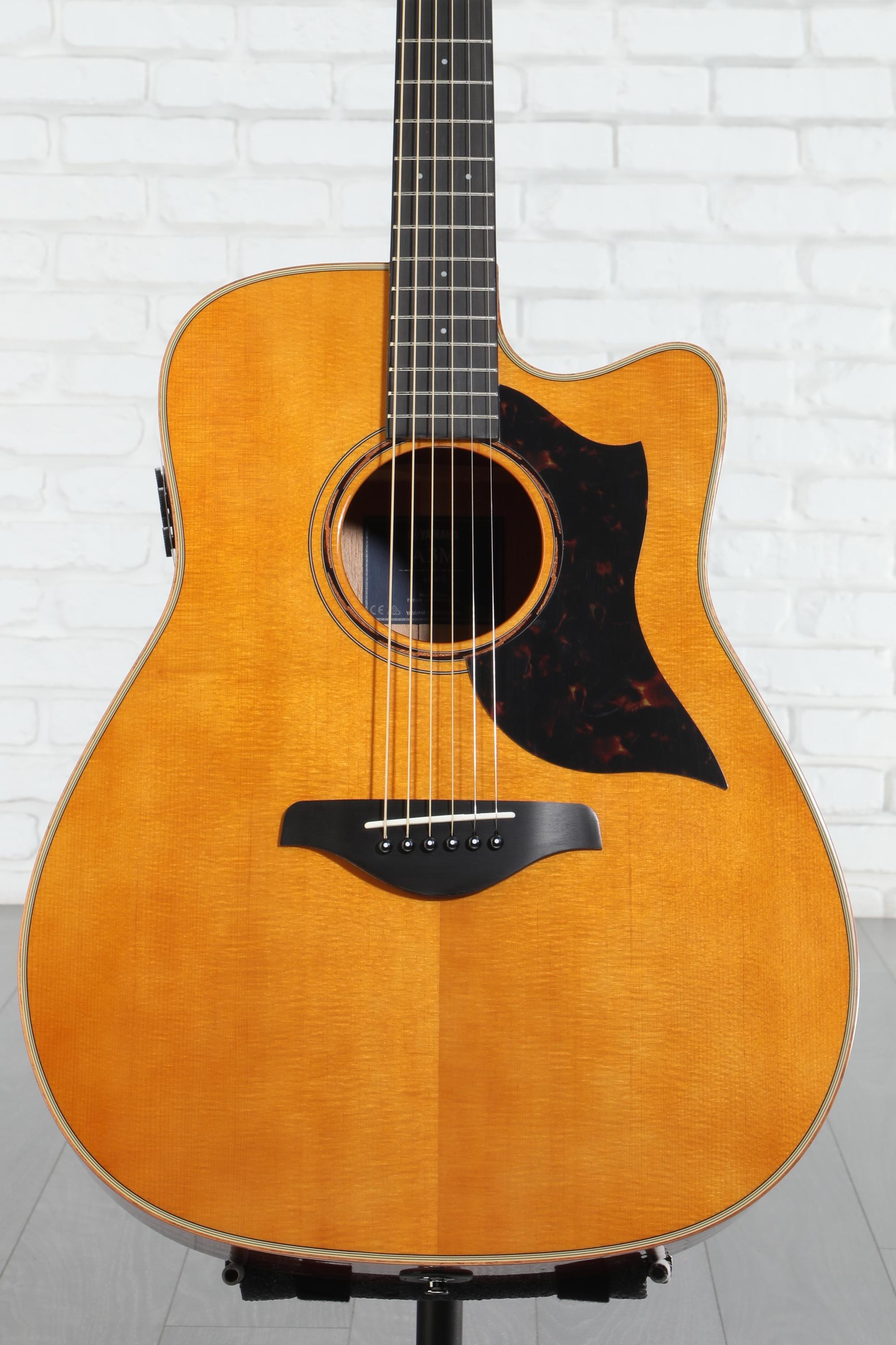 YAMAHA A3M ARE ヤマハアコースティック Yamaha A3M ARE Acoustic-electric Guitar - Vintage Natural | Sweetwater