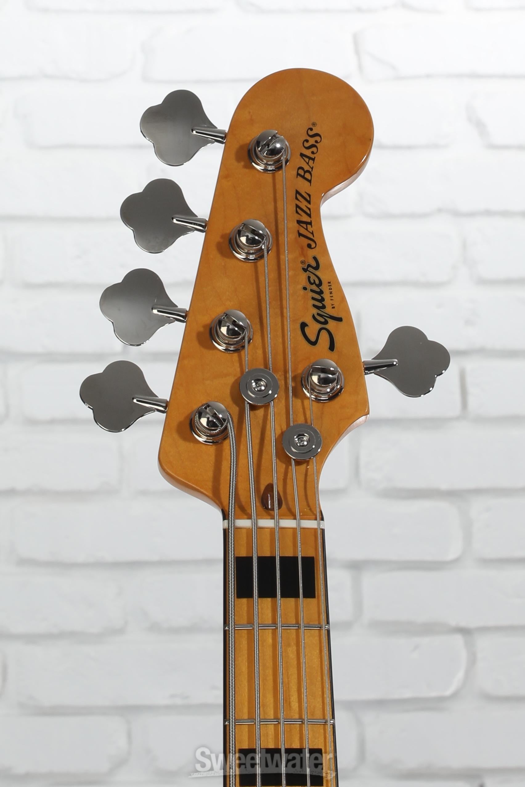 Squier Classic Vibe '70s Jazz Bass V - Black with Maple