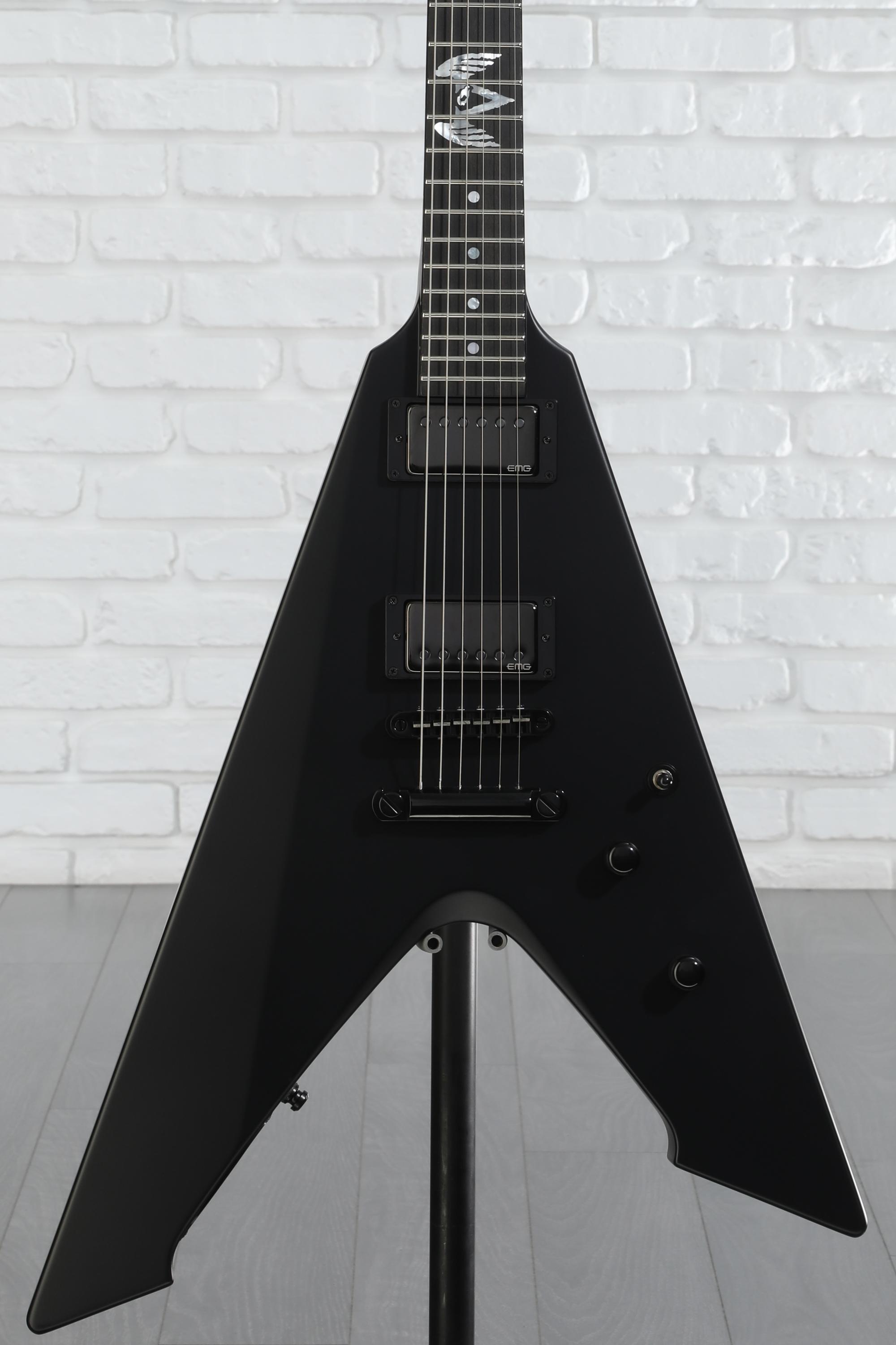 ESP James Hetfield Signature Vulture - Black Satin | Sweetwater