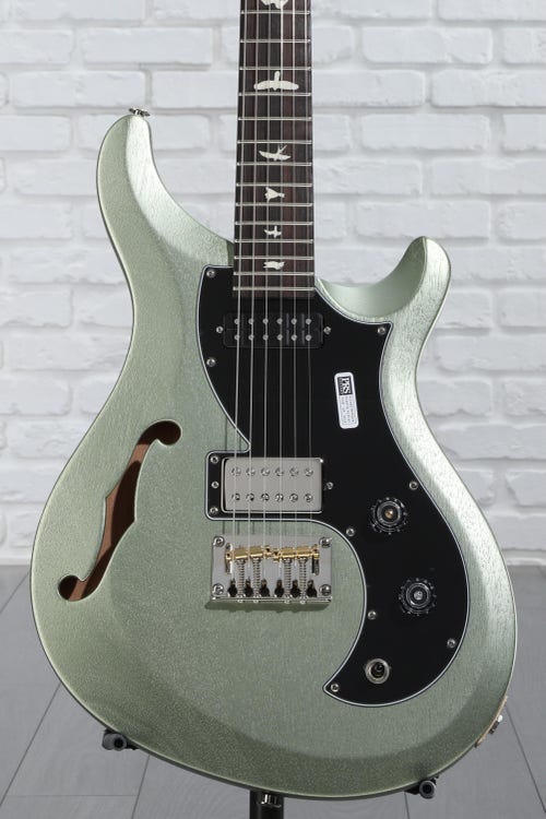 PRS S2 Vela Semi-Hollow Satin Electric Guitar - Mavis Mint Metallic