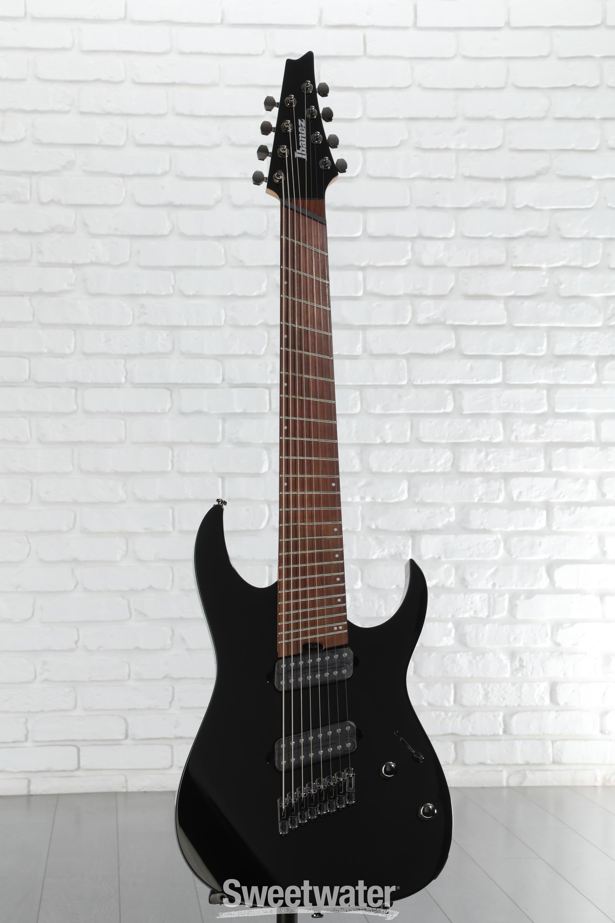 Ibanez rgms8/bk 8弦ギター Ibanez RG Standard RGMS8 Multi-scale 8-string Electric
