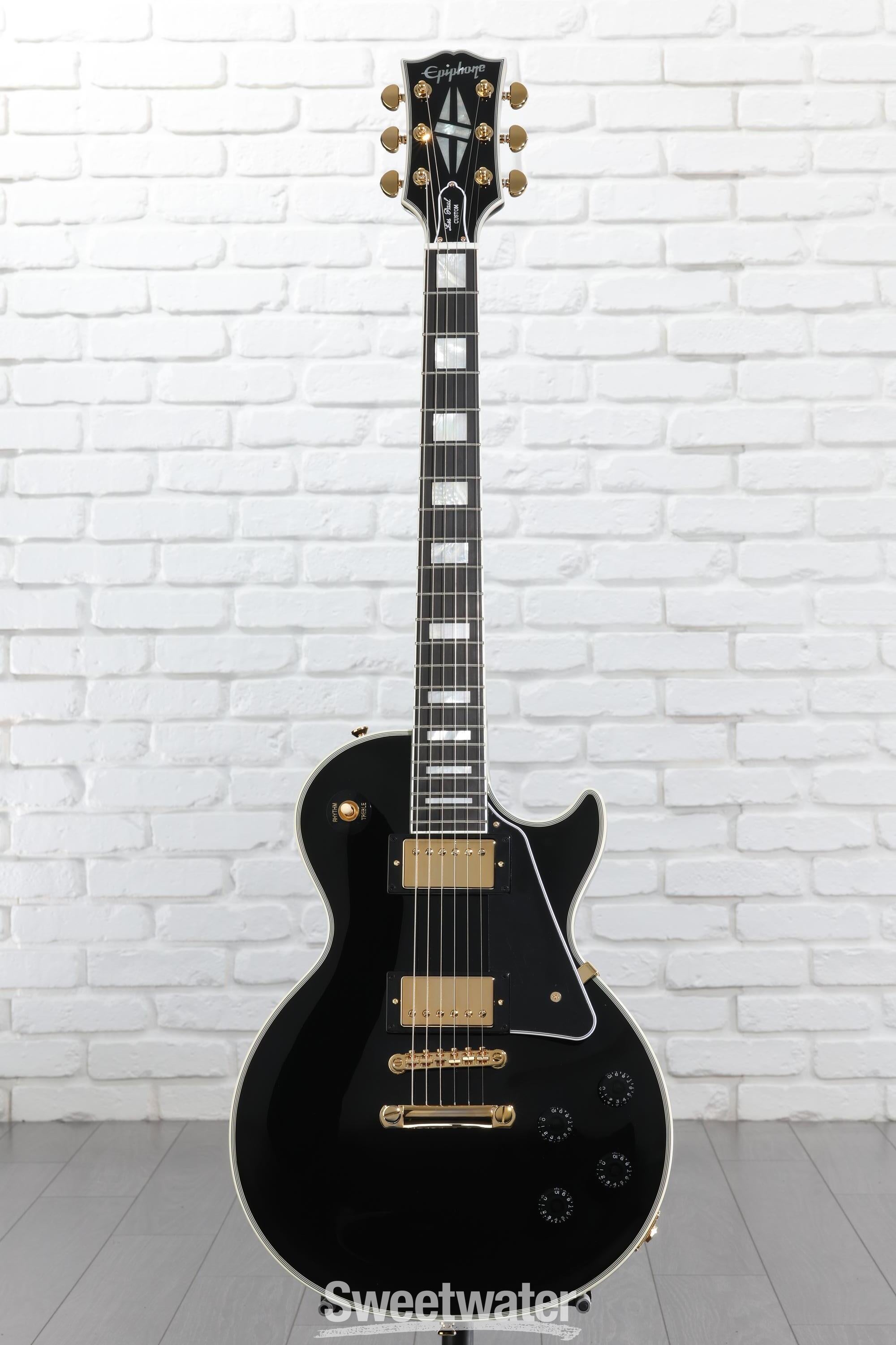 Epiphone Les Paul Custom Electric Guitar - Ebony | Sweetwater