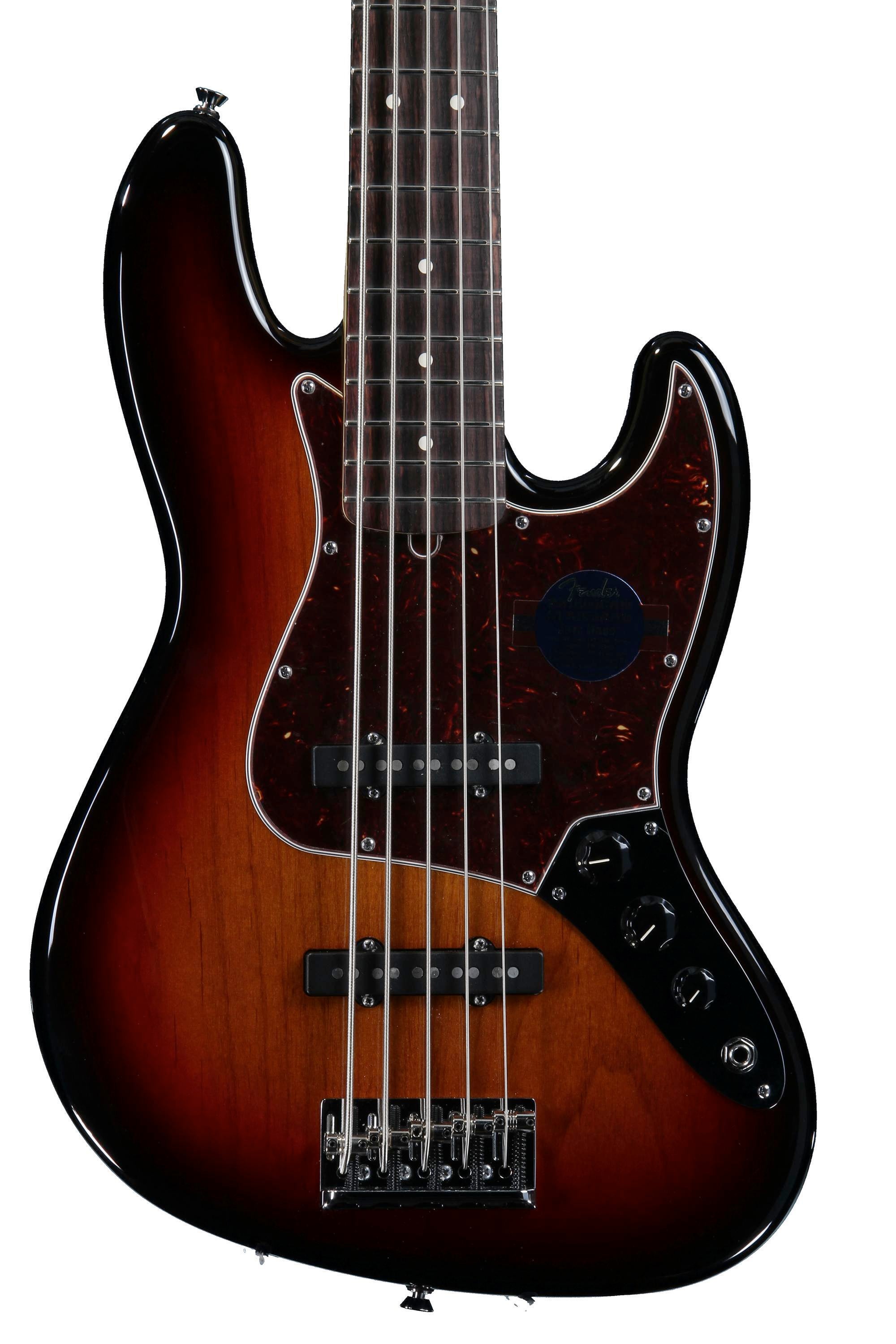 Fender American Standard Jazz Bass V - 3-Color Sunburst 5-string |  Sweetwater