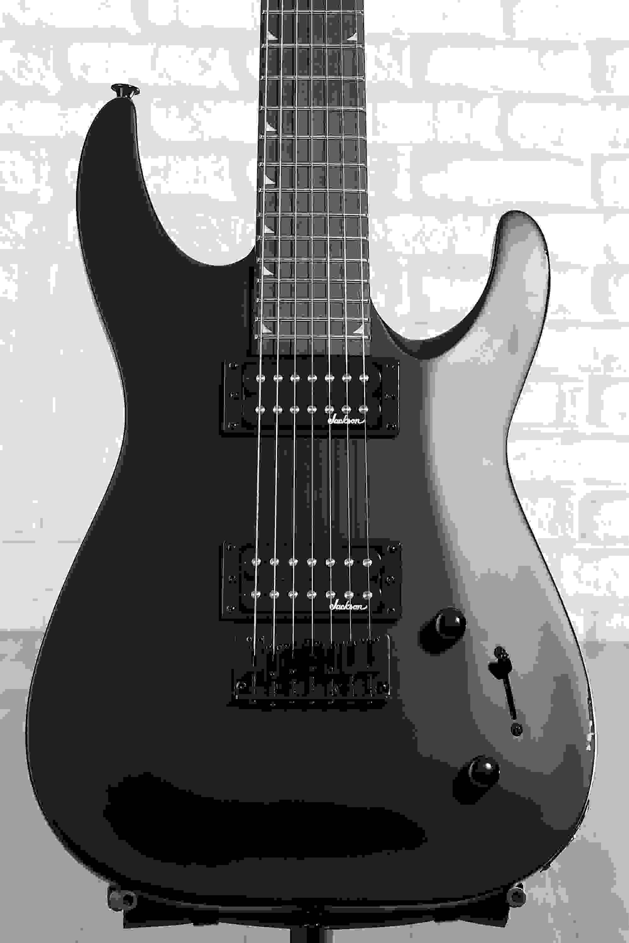 Jackson JS22-7 Dinky 7-string Electric Guitar - Satin Black