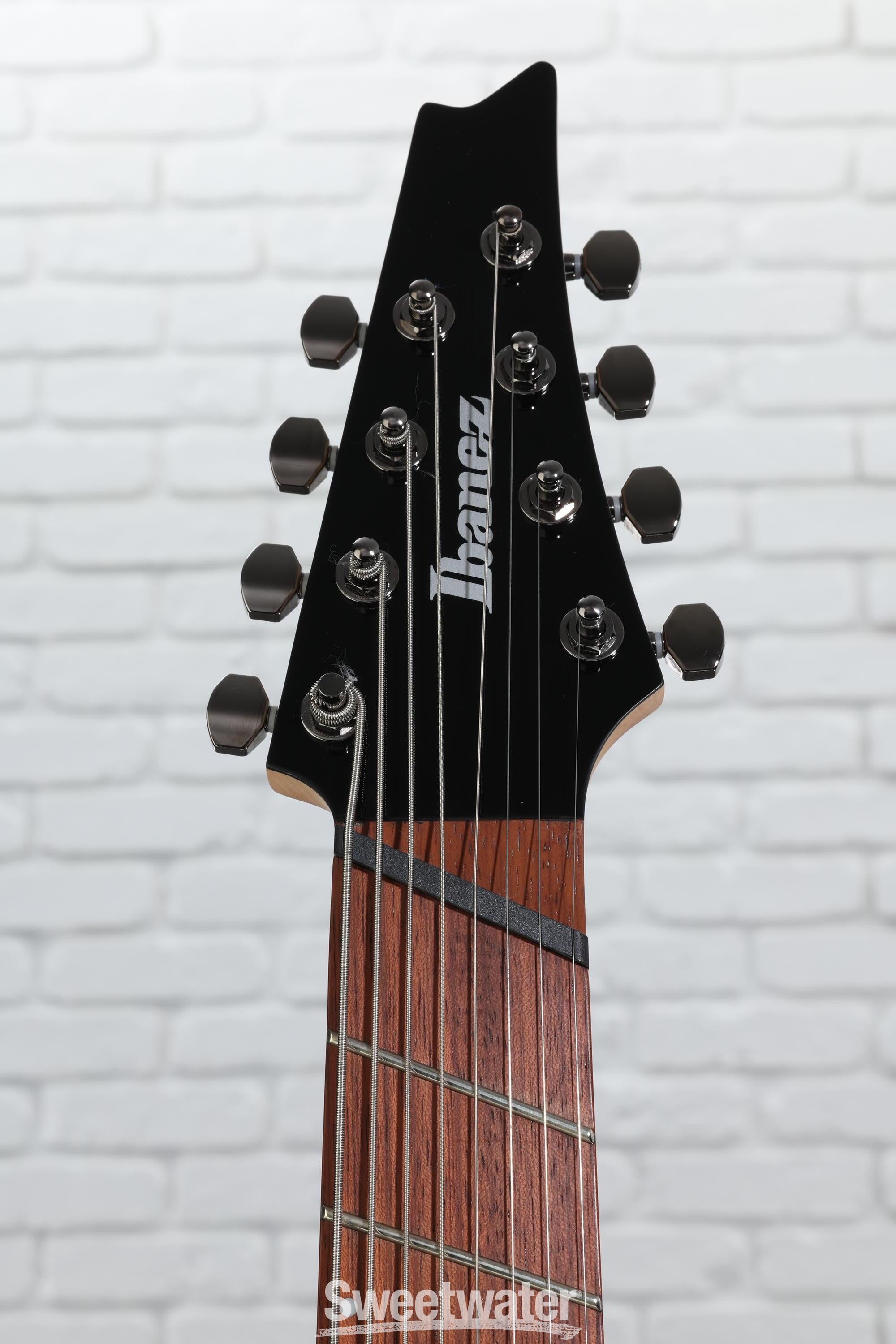 Ibanez rgms8/bk 8弦ギター Ibanez RGMS8 Multi-Scale 8-String Electric Guitar Black