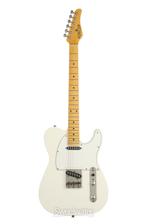 Schecter USA PT Vintage Cracked Nitro - Vintage White with Maple 