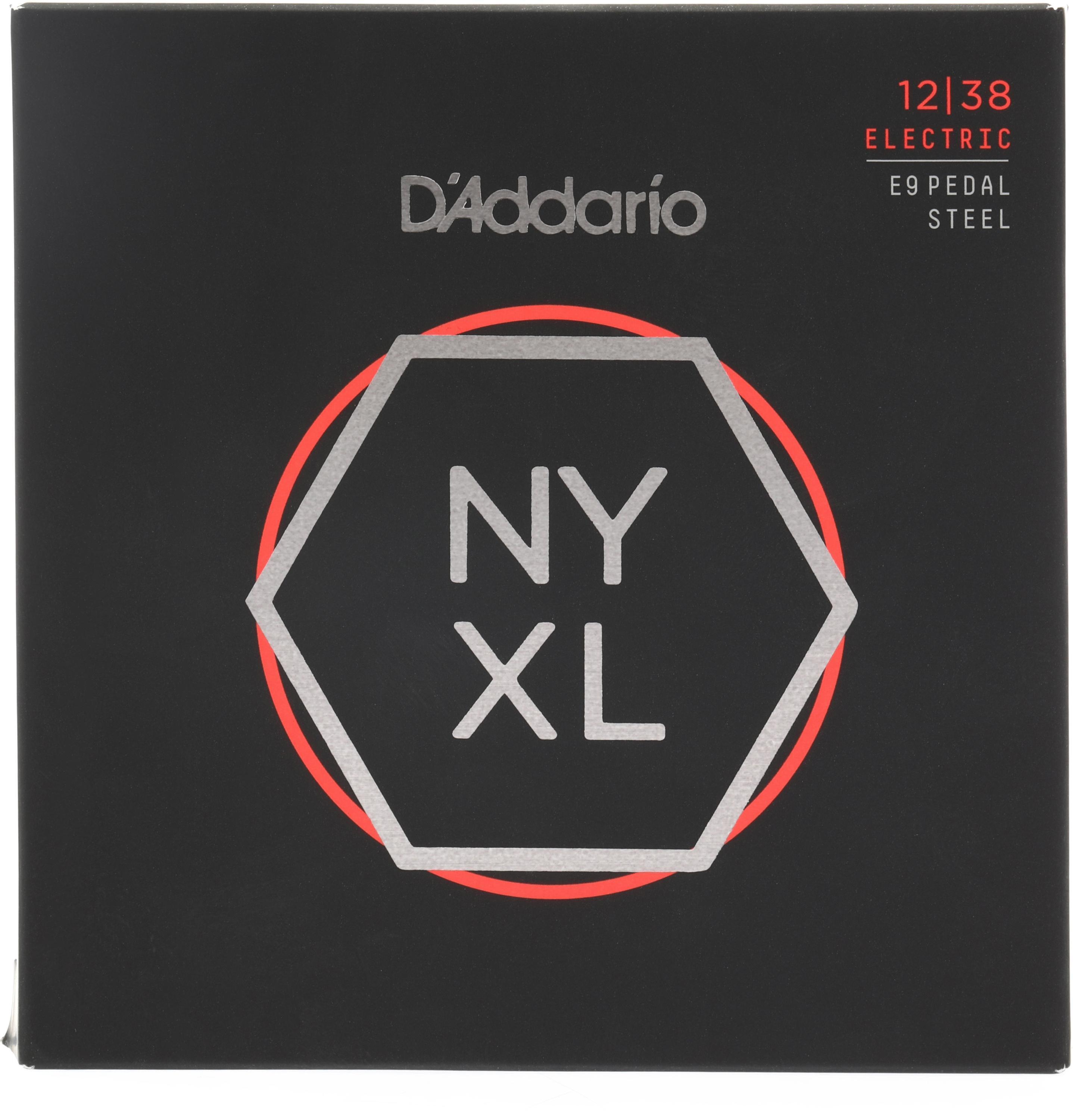 Photo of D'Addario NYXL1238PS NYXL Nickel Wound Strings for E9th Pedal Steel - .012-.038, Custom Medium