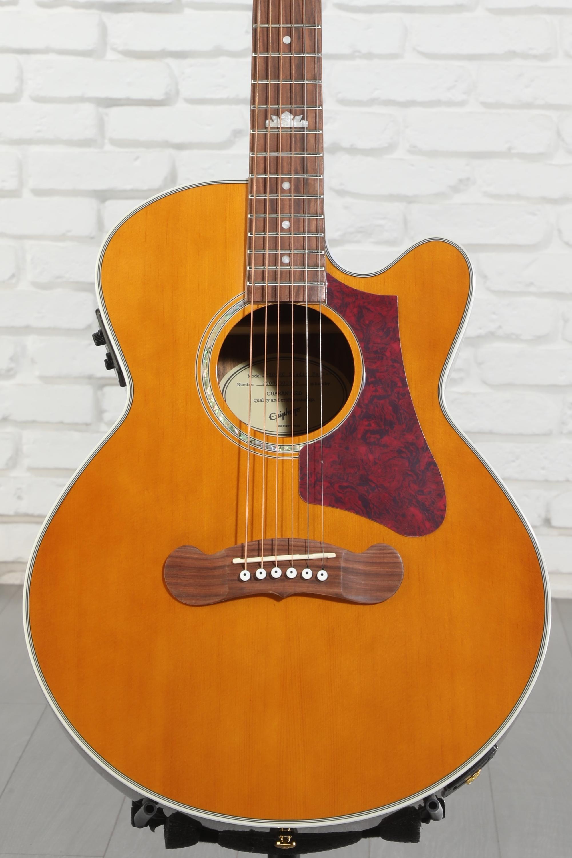 Epiphone J-200 EC Studio Parlor - Vintage Natural | Sweetwater