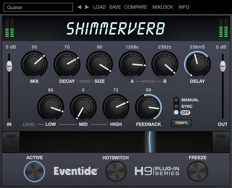 ShimmerVerb Lustrous Reverb Plug-in - Sweetwater
