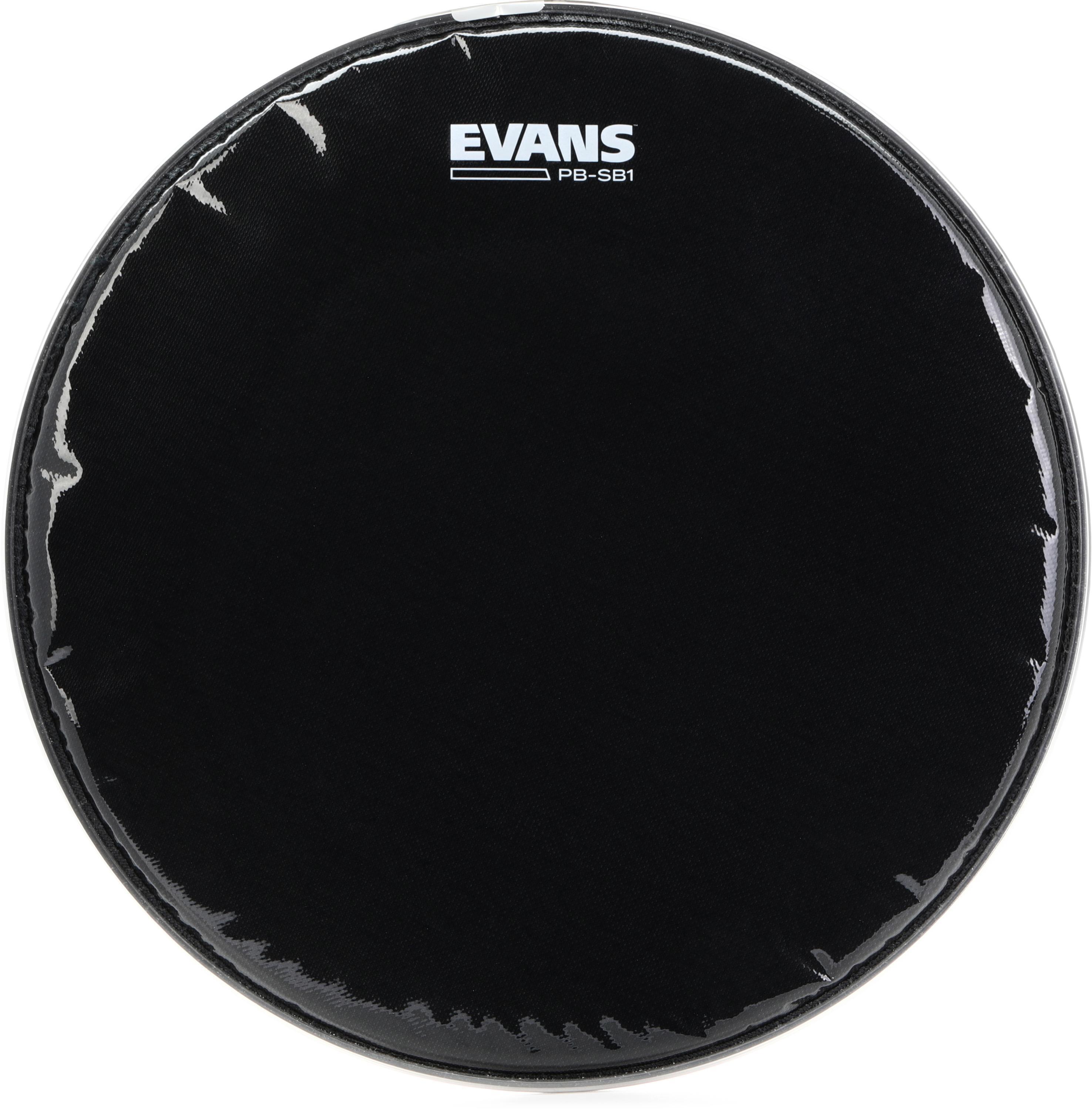 Photo of Evans Pipe Band Black Marching Snare Drumhead - 14 inches