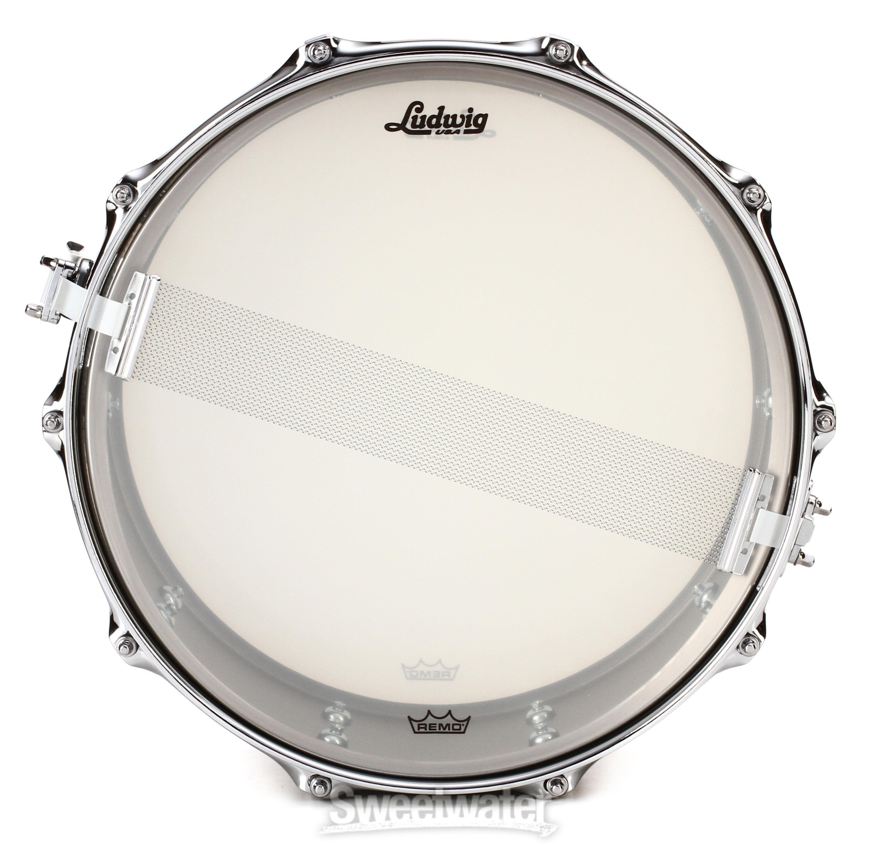 Ludwig Heirloom Series Stainless Steel Snare Drum - 5.5 x 14 inch