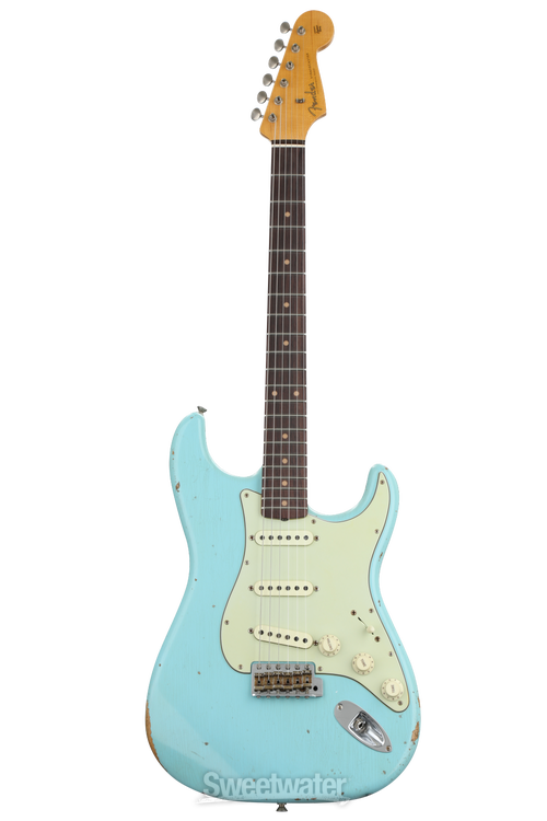 Fender Custom Shop 1960 Relic Stratocaster - Aged Daphne Blue with