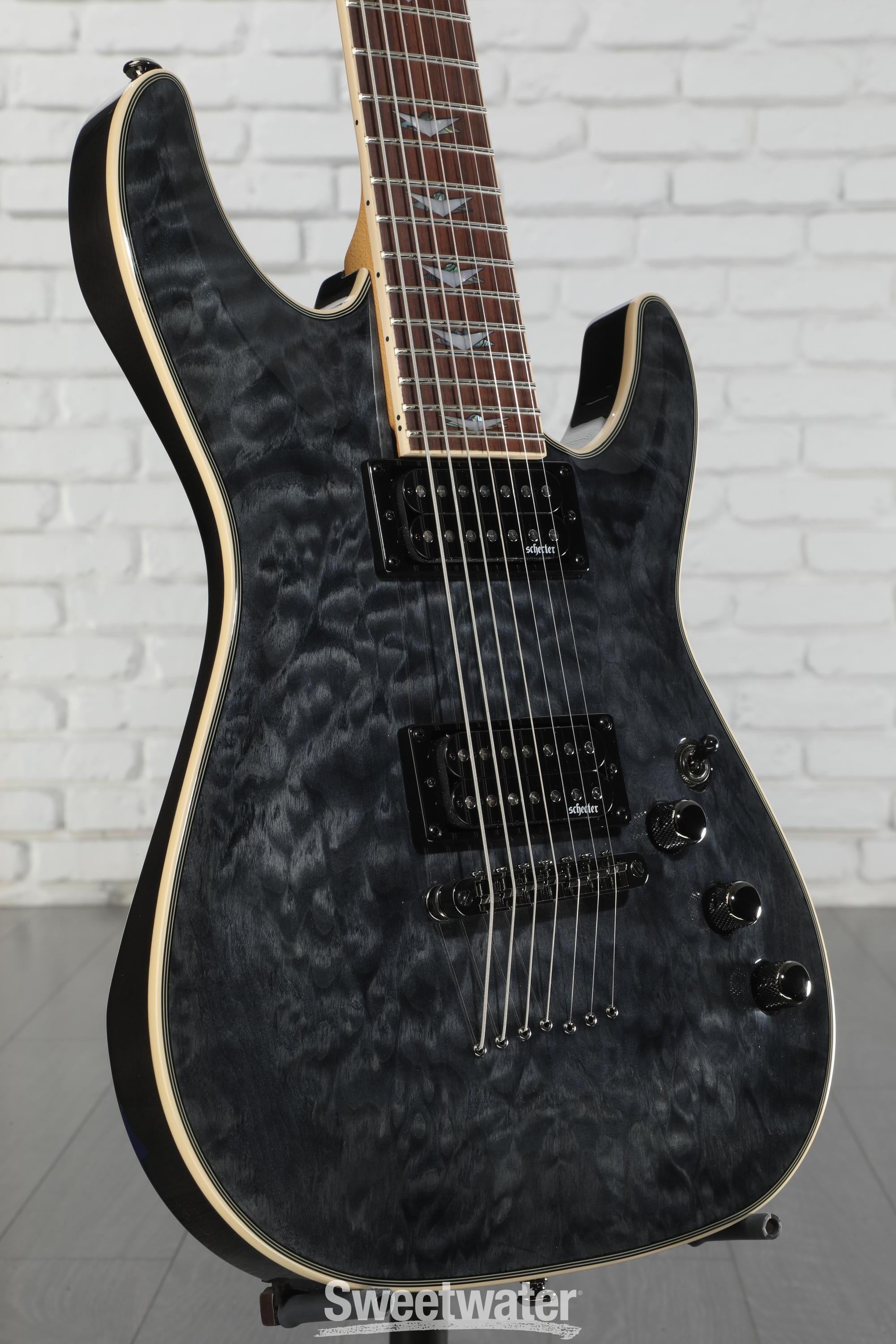 Schecter Omen Extreme-7 Electric Guitar - See Thru Black