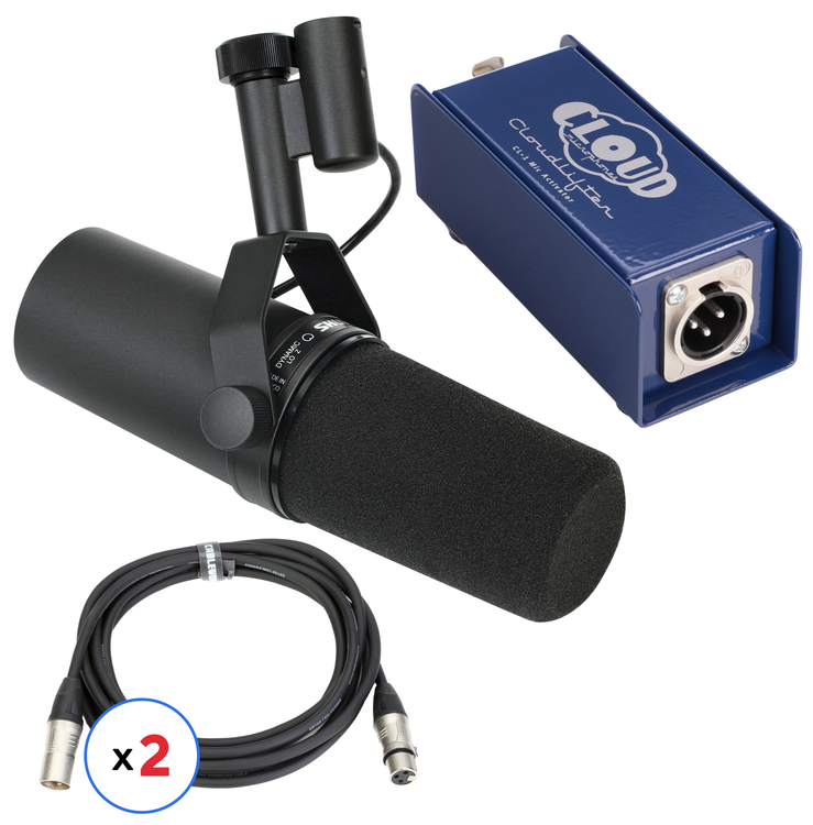 Shure SM7B Dynamic Microphone and CL-1 Cloudlifter Bundle | Sweetwater