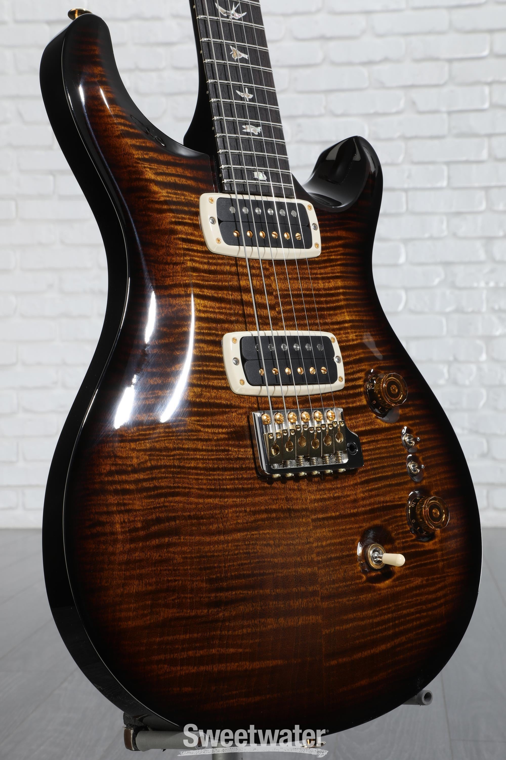 【限定】Resurrection Larus No.1 Black&Gold Reverend Sensei RA Electric Guitar - Black with Gold