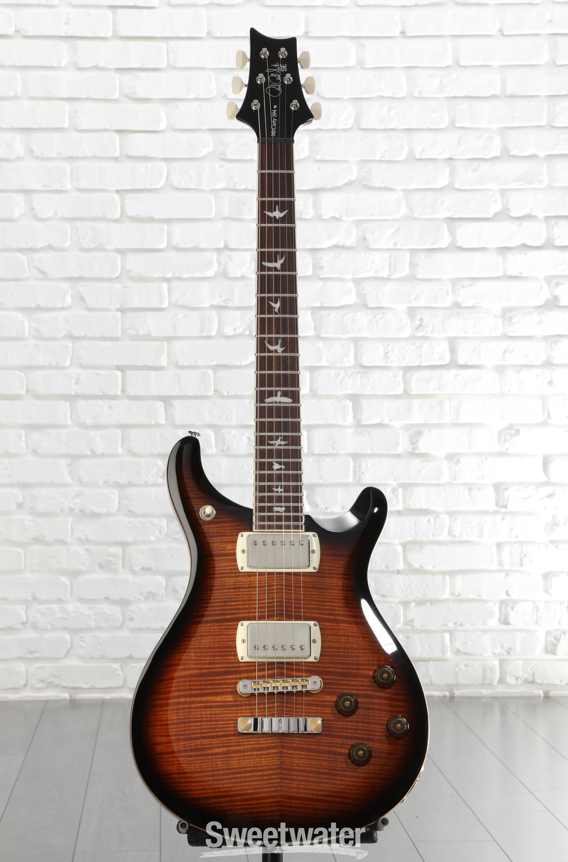 PRS SE McCarty 594 Electric Guitar - Black Gold Burst | Sweetwater